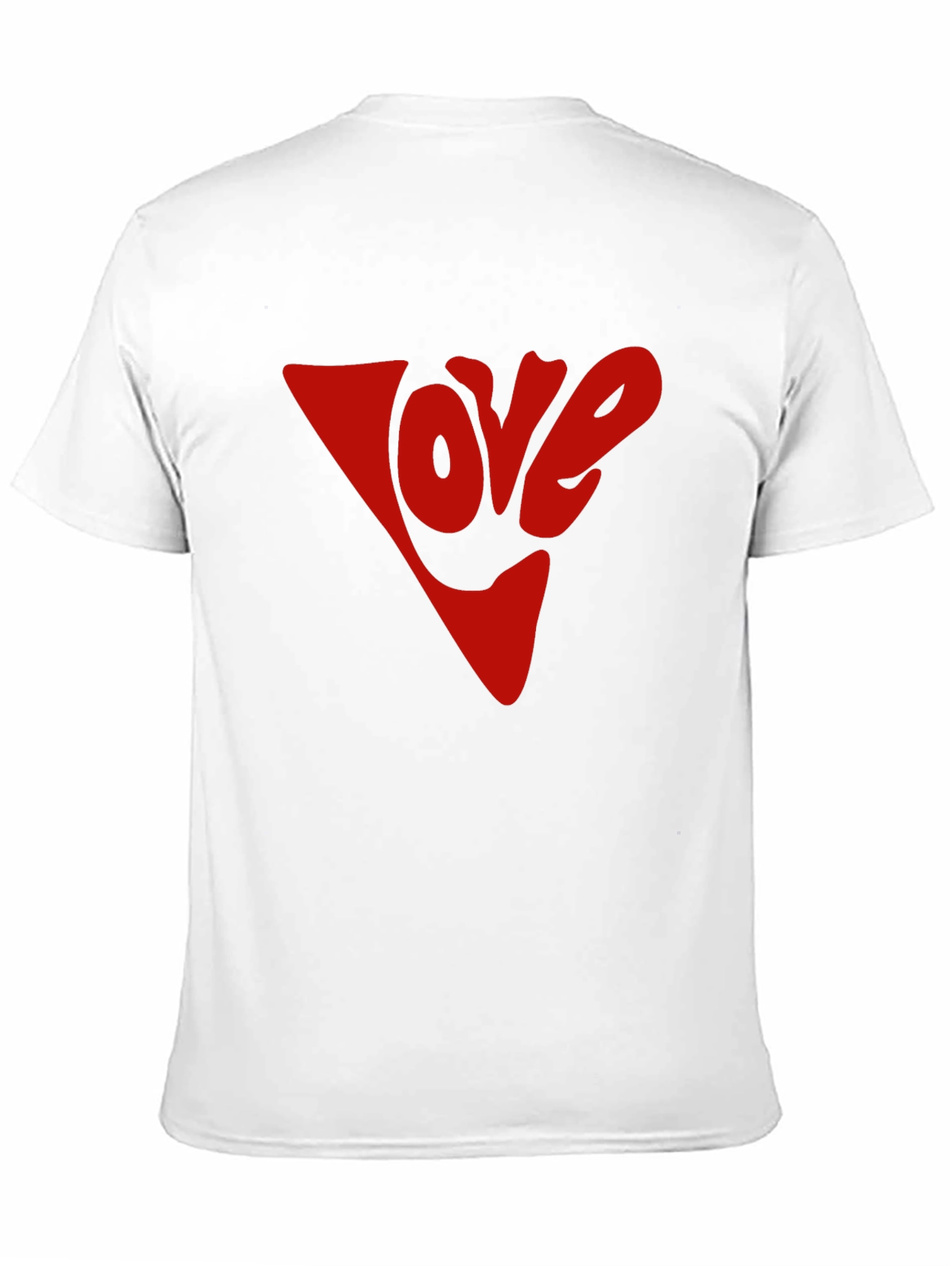 Black Love Graphic Tee - Red Inverted Triangle Print view 11