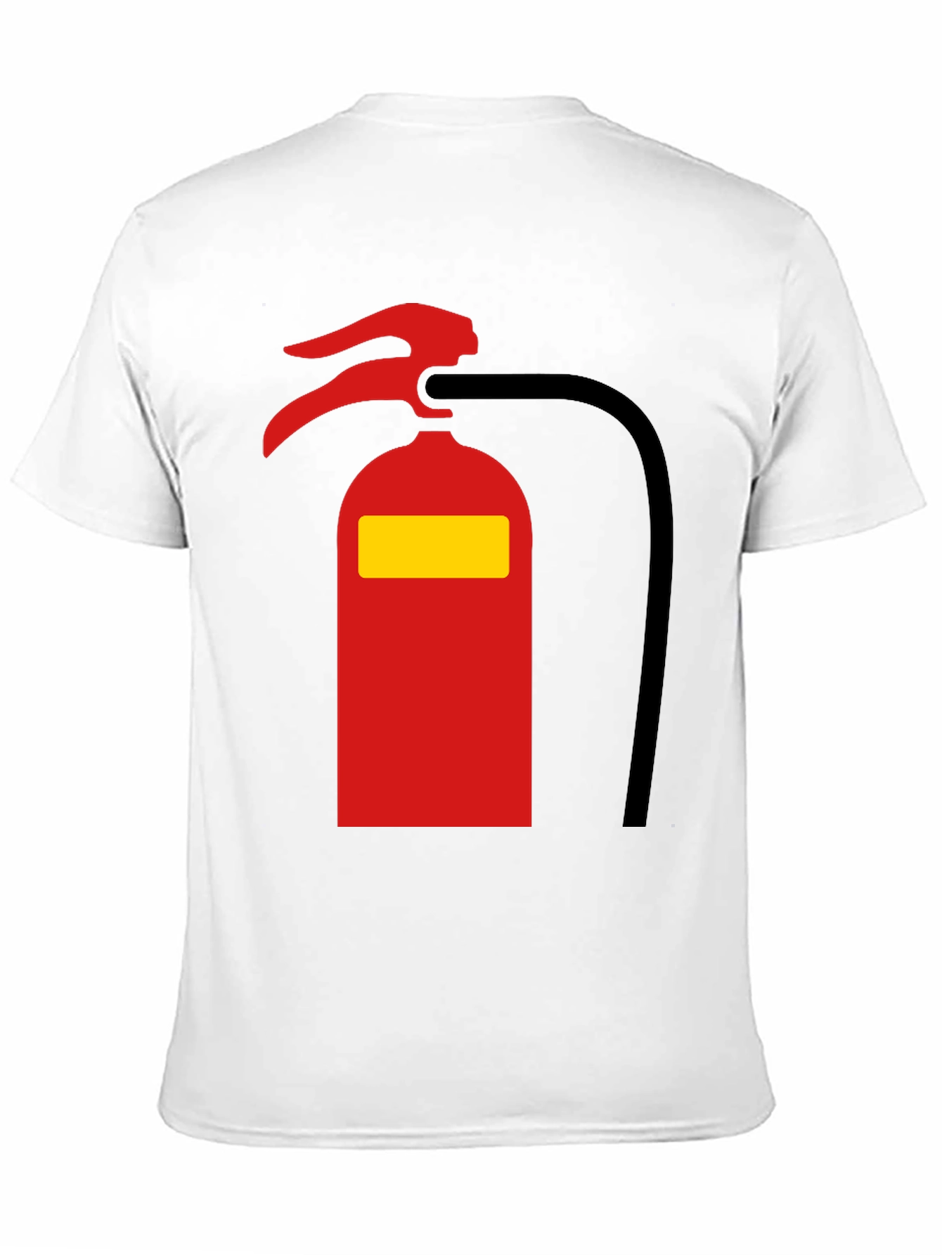 Black Fire Extinguisher Graphic Tee - Novelty T-Shirt view 11