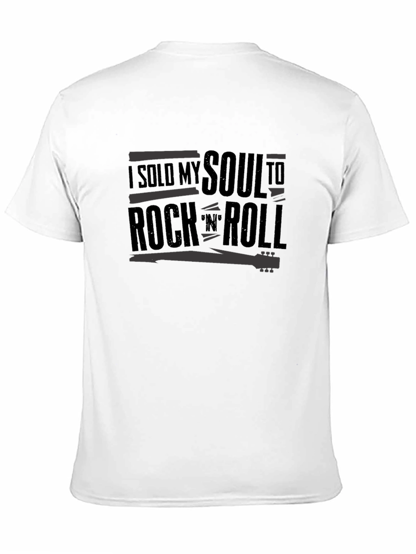 Black I Sold My Soul to Rock 'N' Roll Graphic Tee view 11