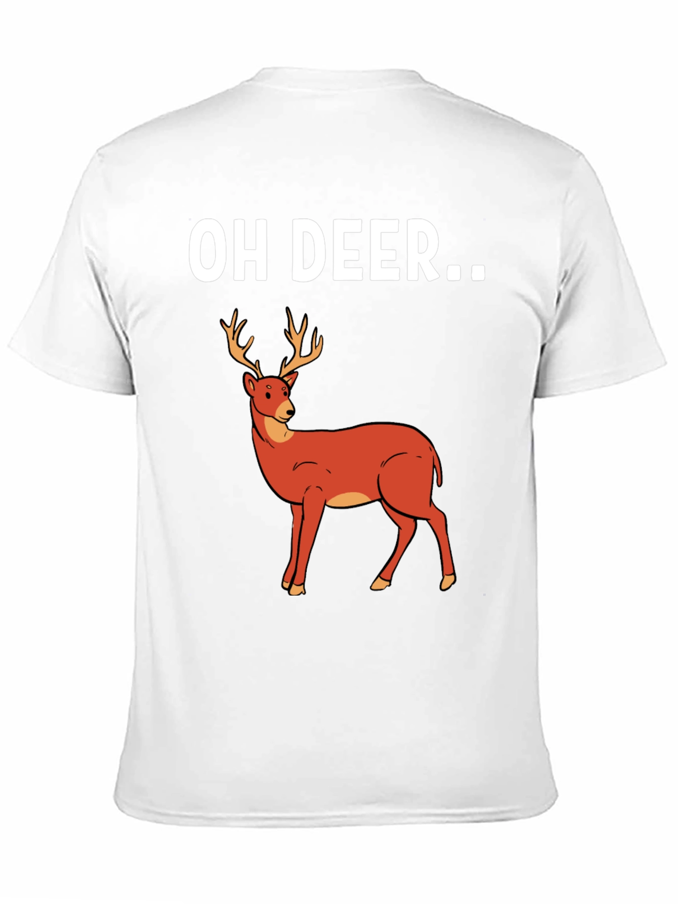 Black Oh Deer Graphic T-Shirt - Novelty Tee view 11