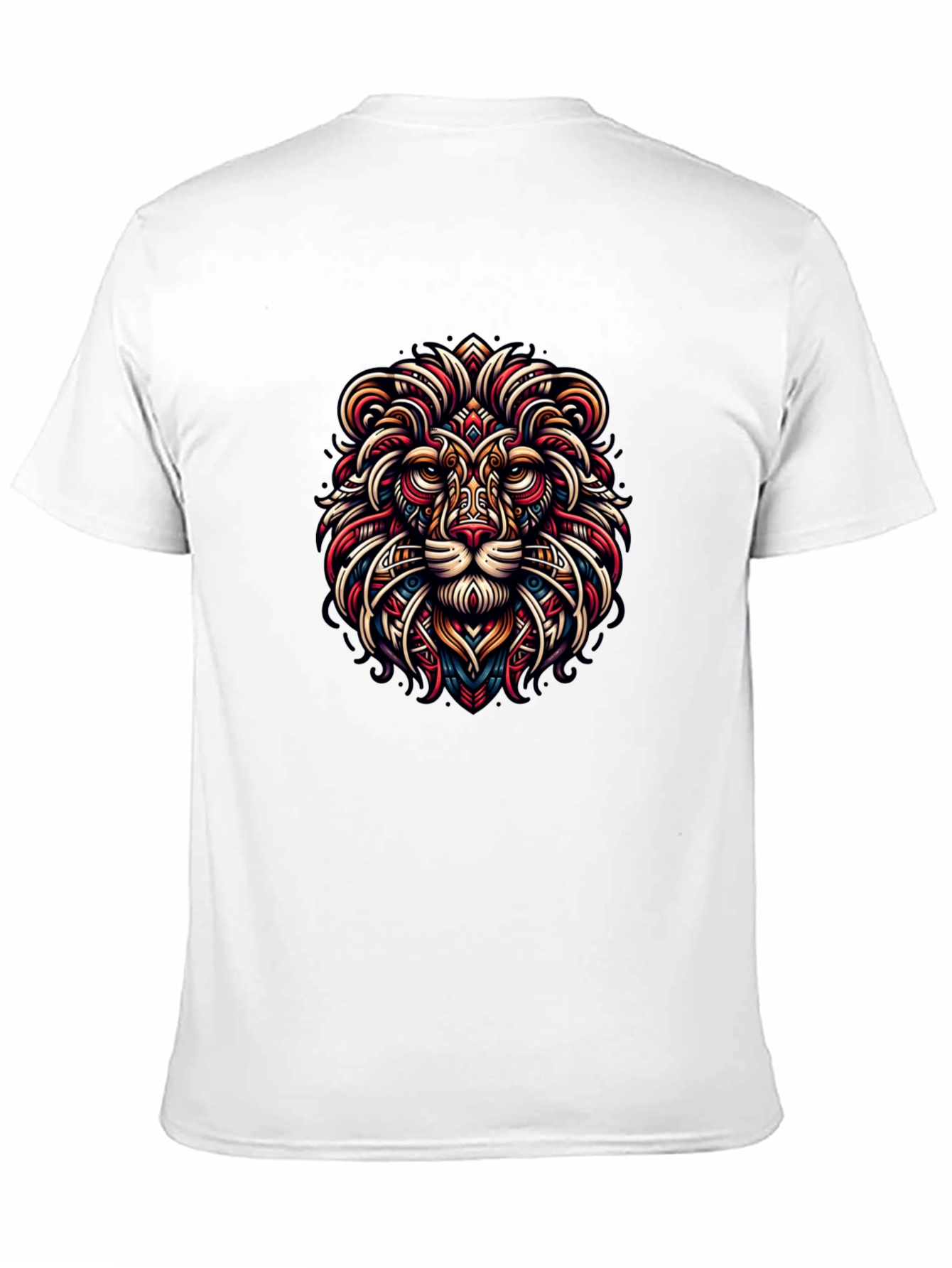 Black Lion Art Graphic Black Tee view 11