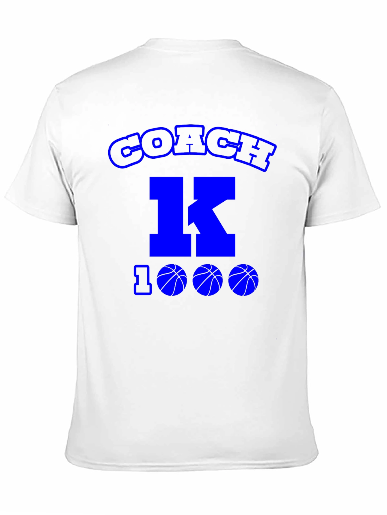 Black Coach K 1000 Wins Basketball T-Shirt view 11