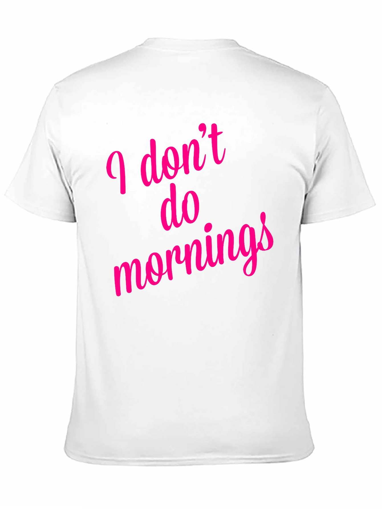 Black I Don't Do Mornings Graphic T-Shirt - Black view 11