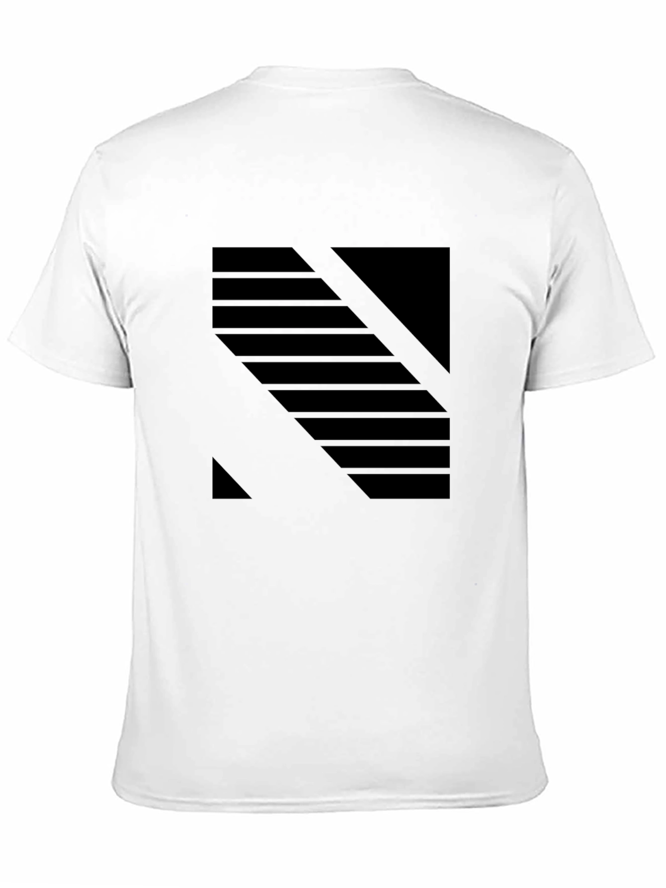 Black Modern Graphic Print Black T-Shirt view 11