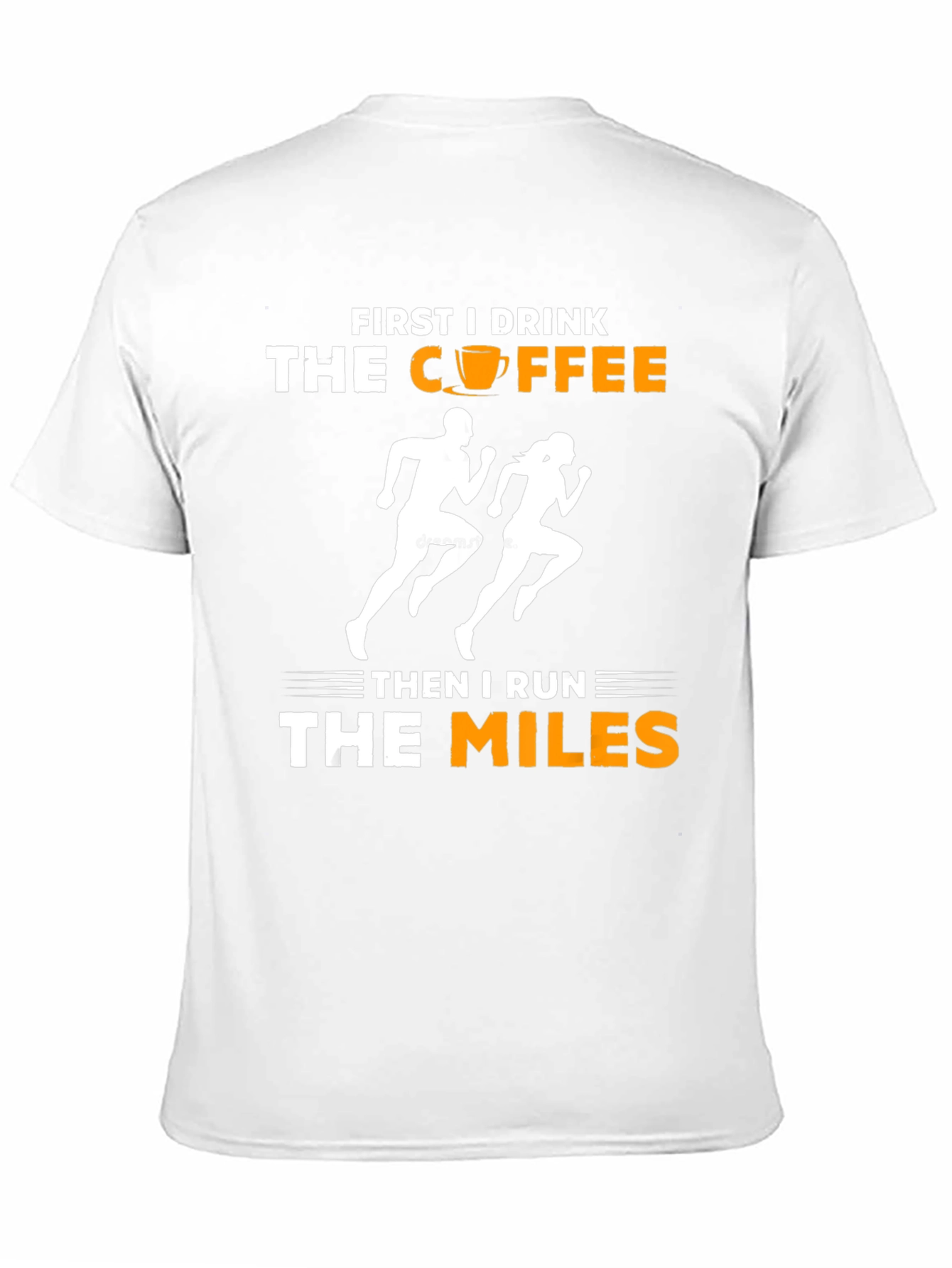 Black First I Drink Coffee Then I Run T-Shirt view 11