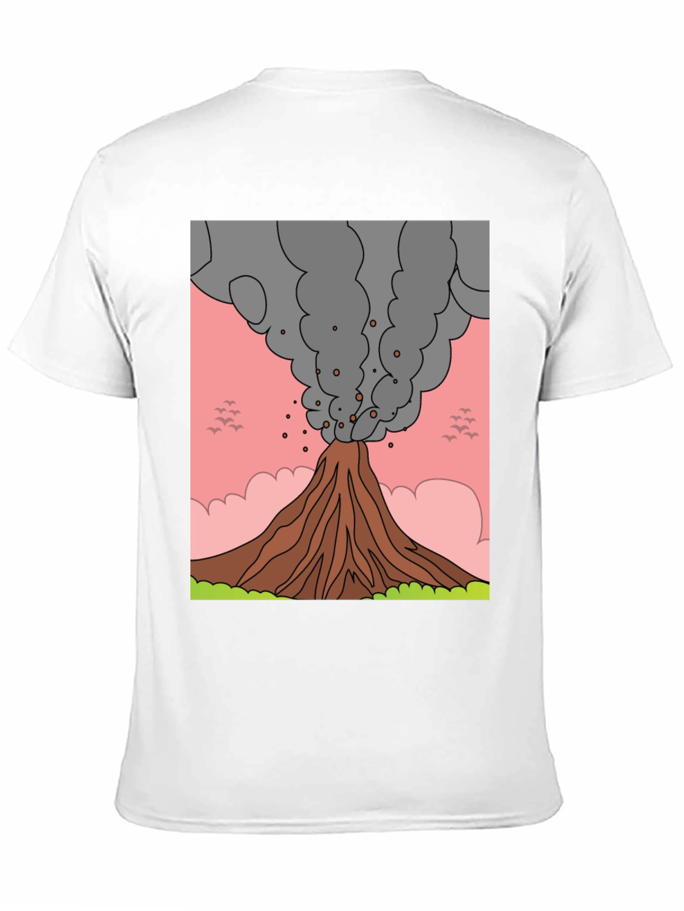 Black Volcano Graphic Tee - Erupting Style! view 11