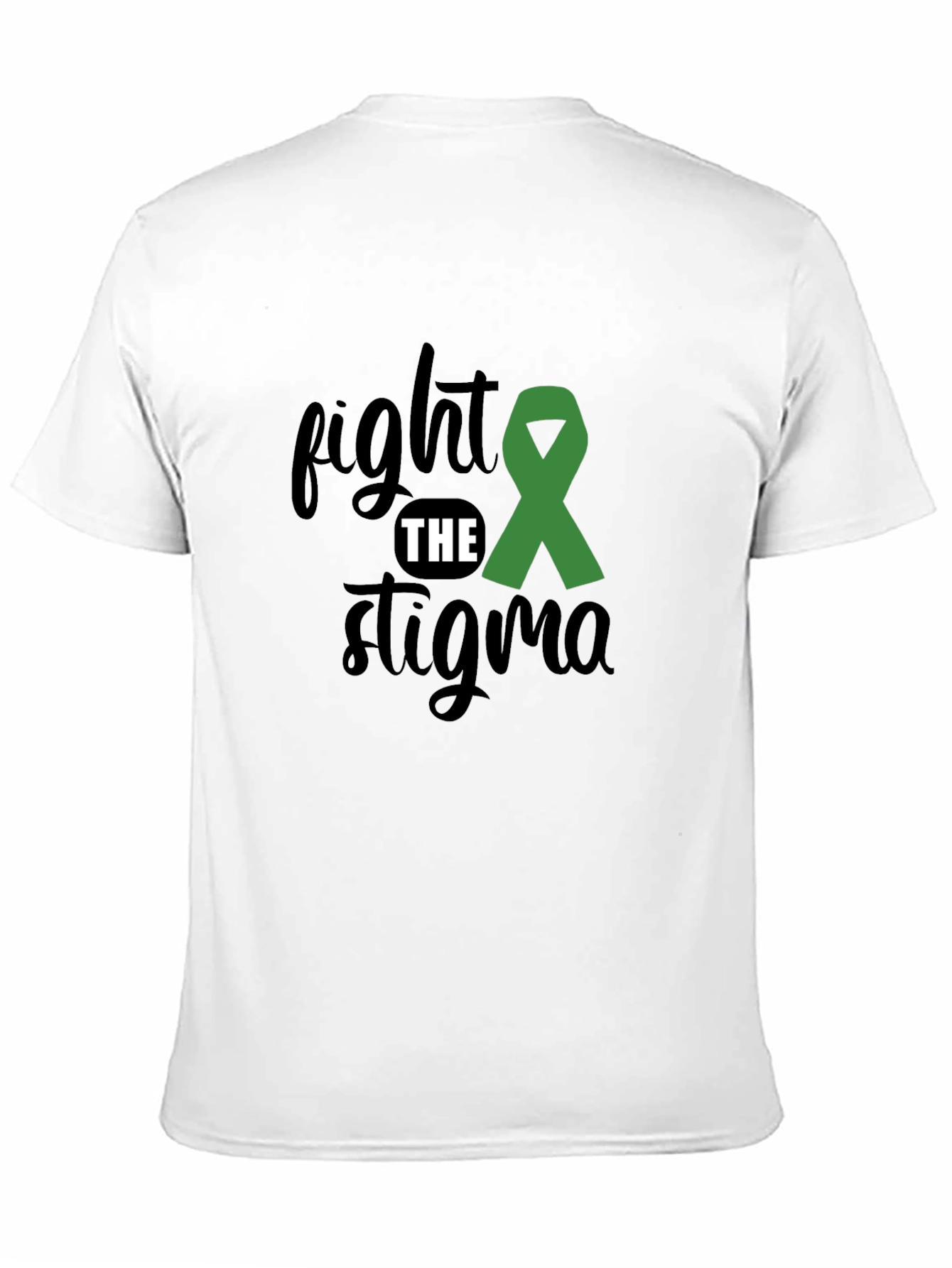 Black Fight the Stigma Awareness T-Shirt view 11