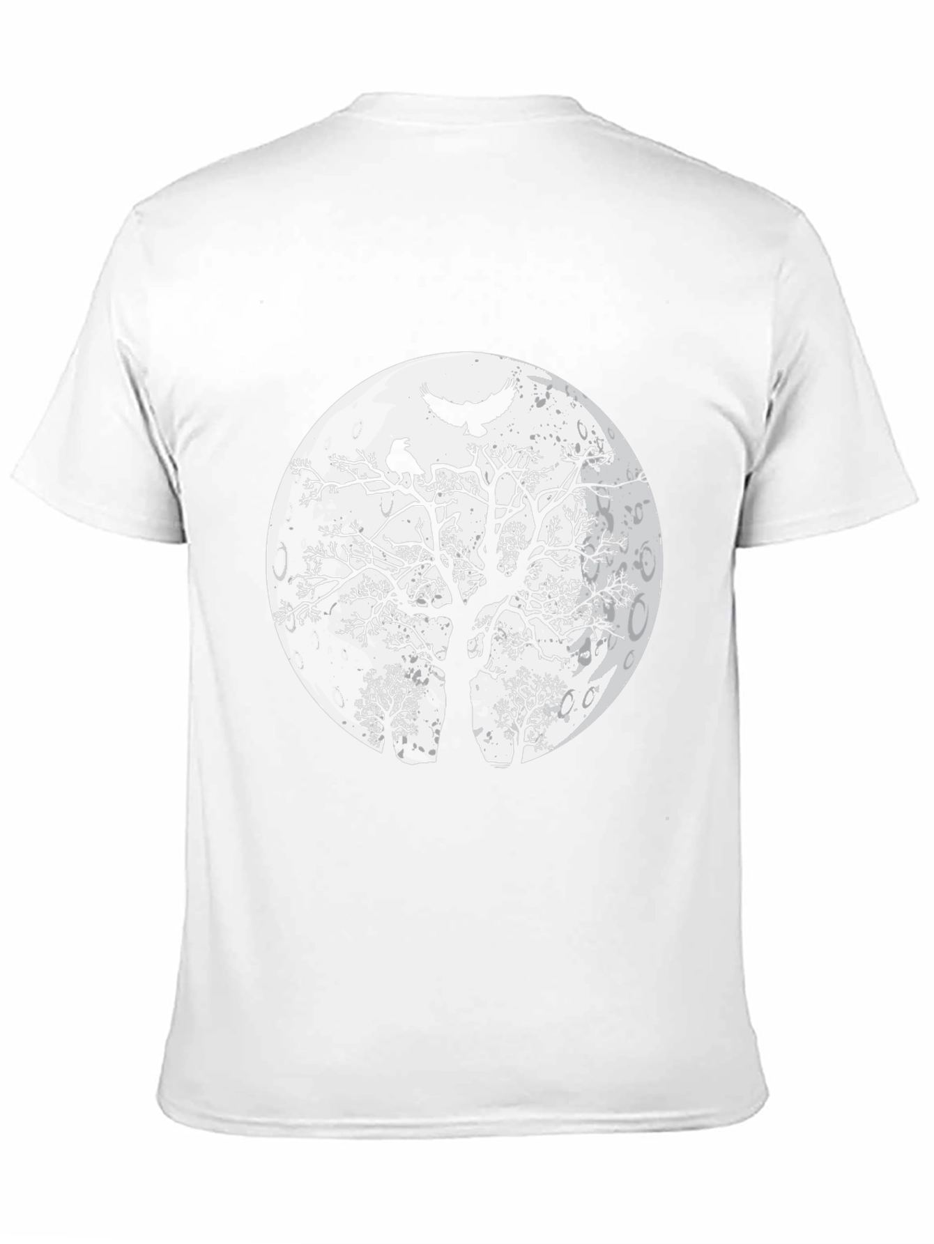 Black Raven Moon T-Shirt - Gothic Graphic Tee view 11