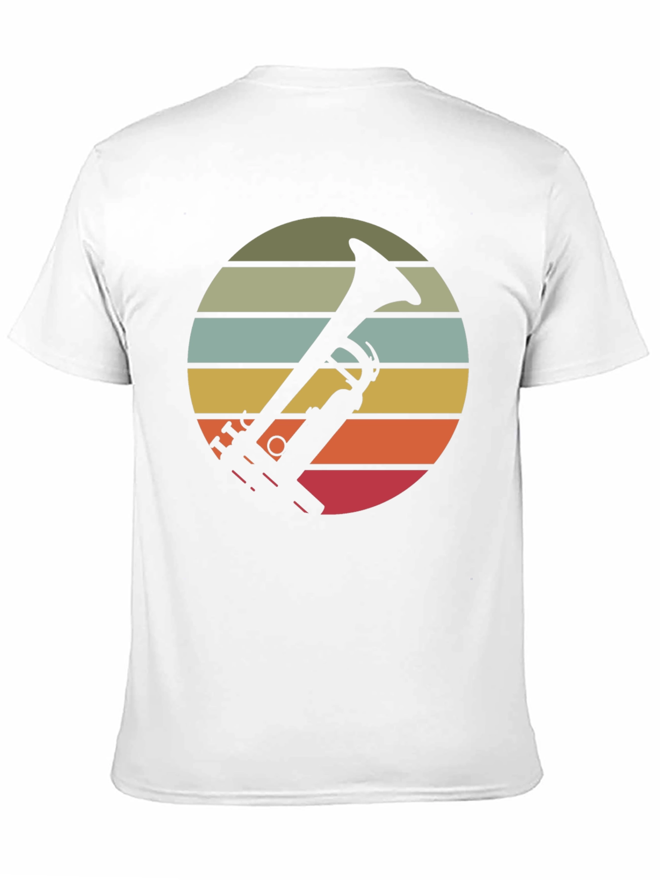 Black Vintage Trumpet Sunset Graphic Tee view 11