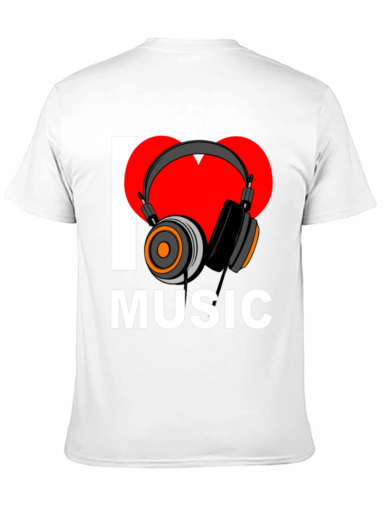 Black I Heart Music Graphic T-Shirt - Black view 11