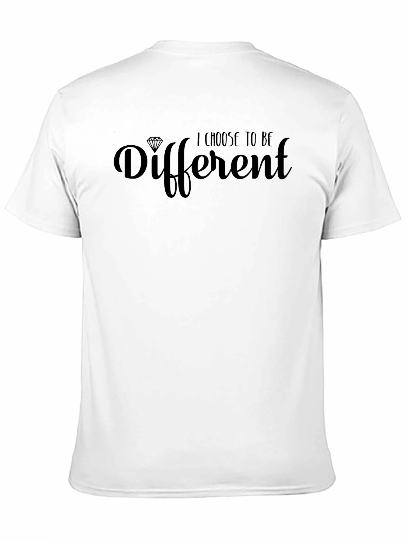 Black I Choose To Be Different Graphic T-Shirt view 11