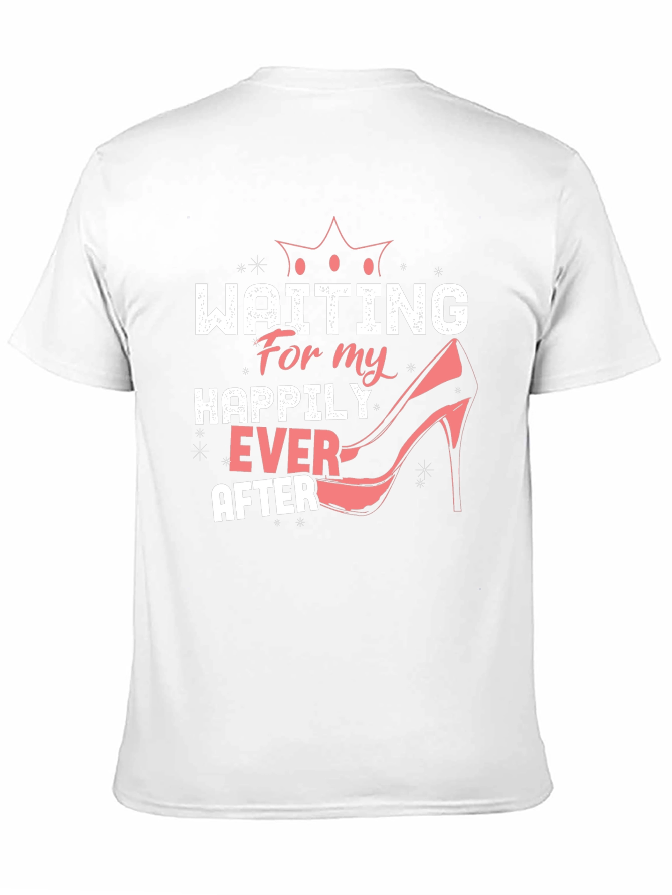 Black Waiting For My Happily Ever After T-Shirt view 11