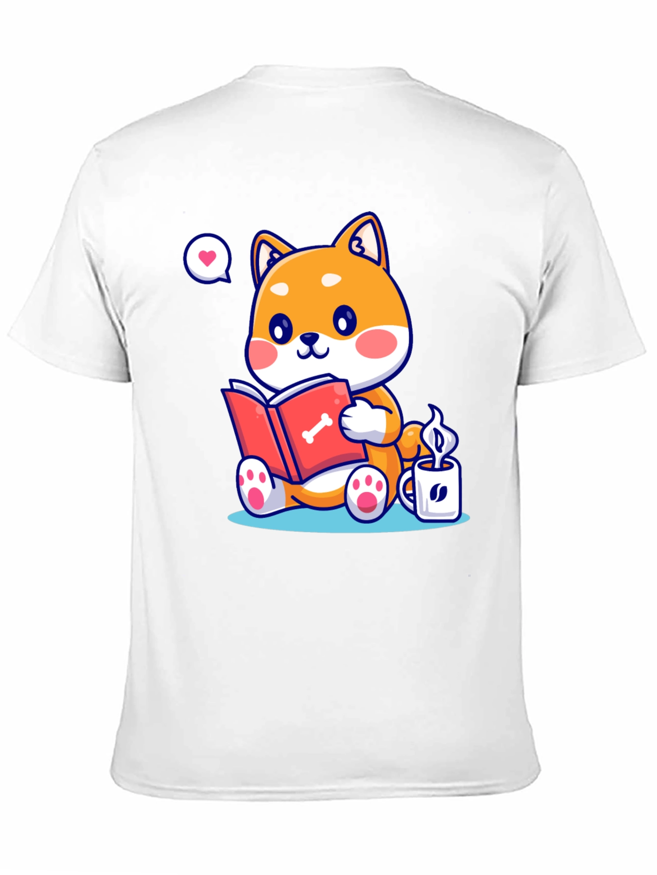 Black Dog Lover T-Shirt - Shiba Inu Reading view 11