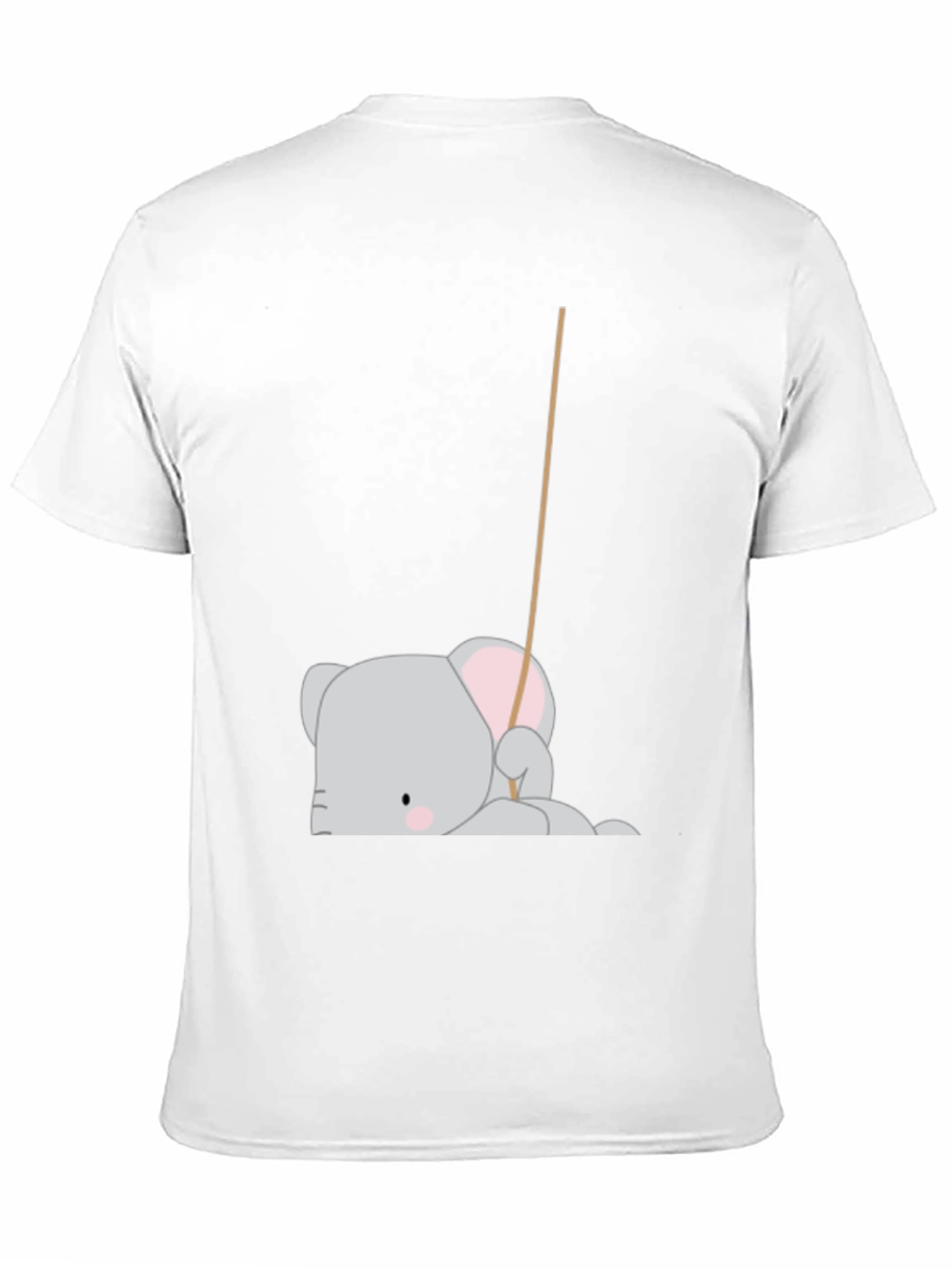Black Cute Elephant T-Shirt - Black view 11