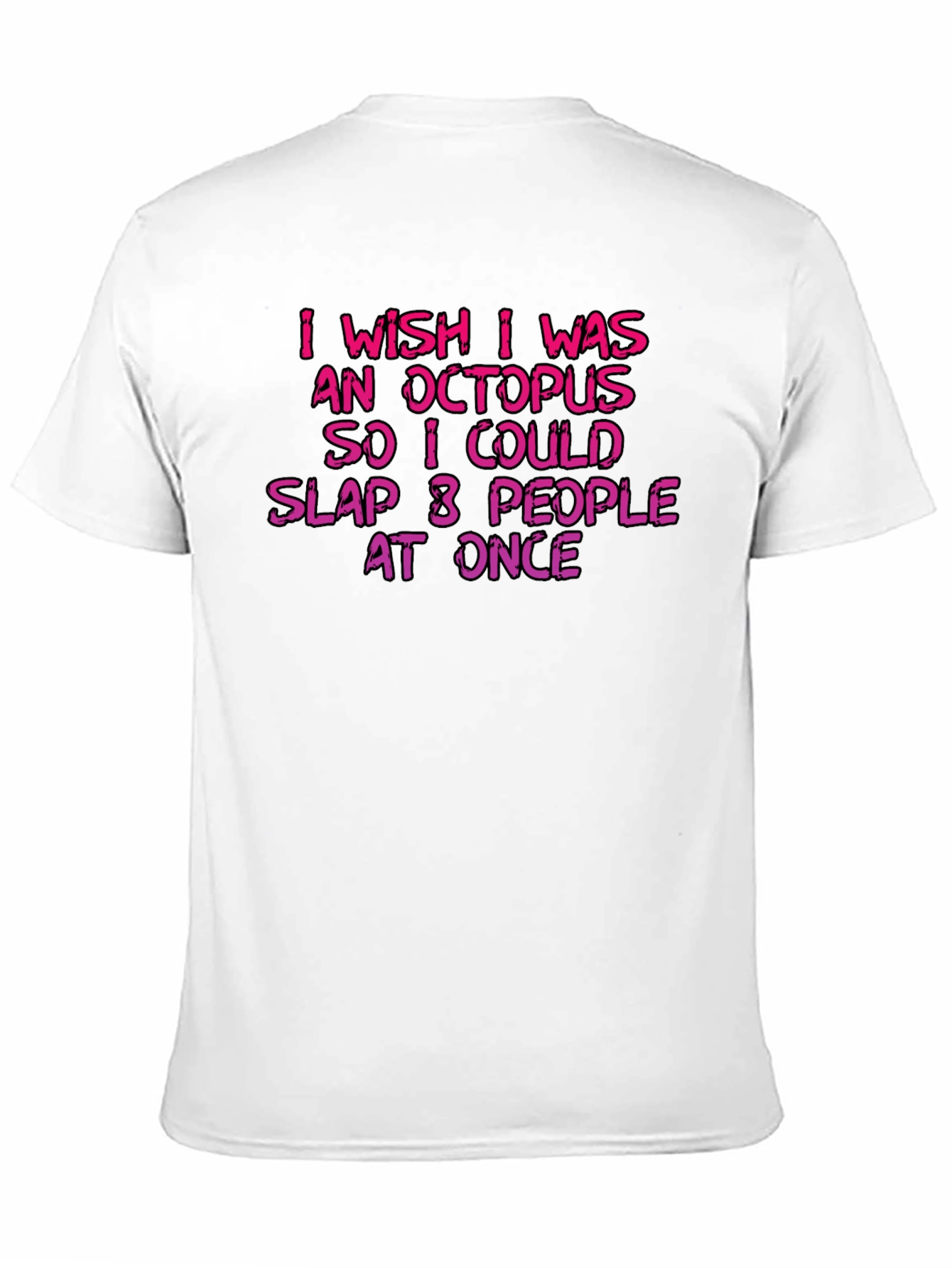 Black Octopus Slap Graphic T-Shirt - Funny Novelty Tee view 11