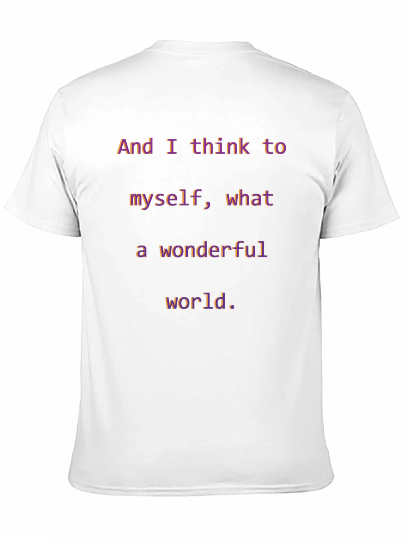Black Wonderful World T-Shirt - Inspirational Graphic Tee view 11