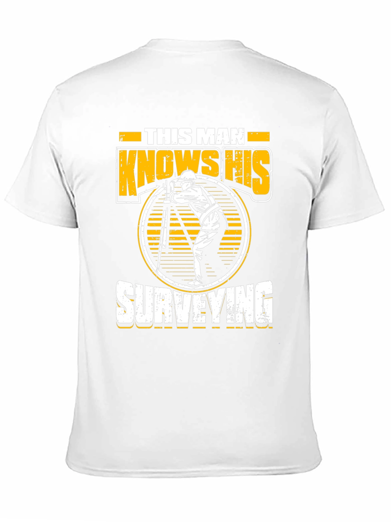 Black Surveyor Graphic Tee - This Man Knows His Surveying view 11