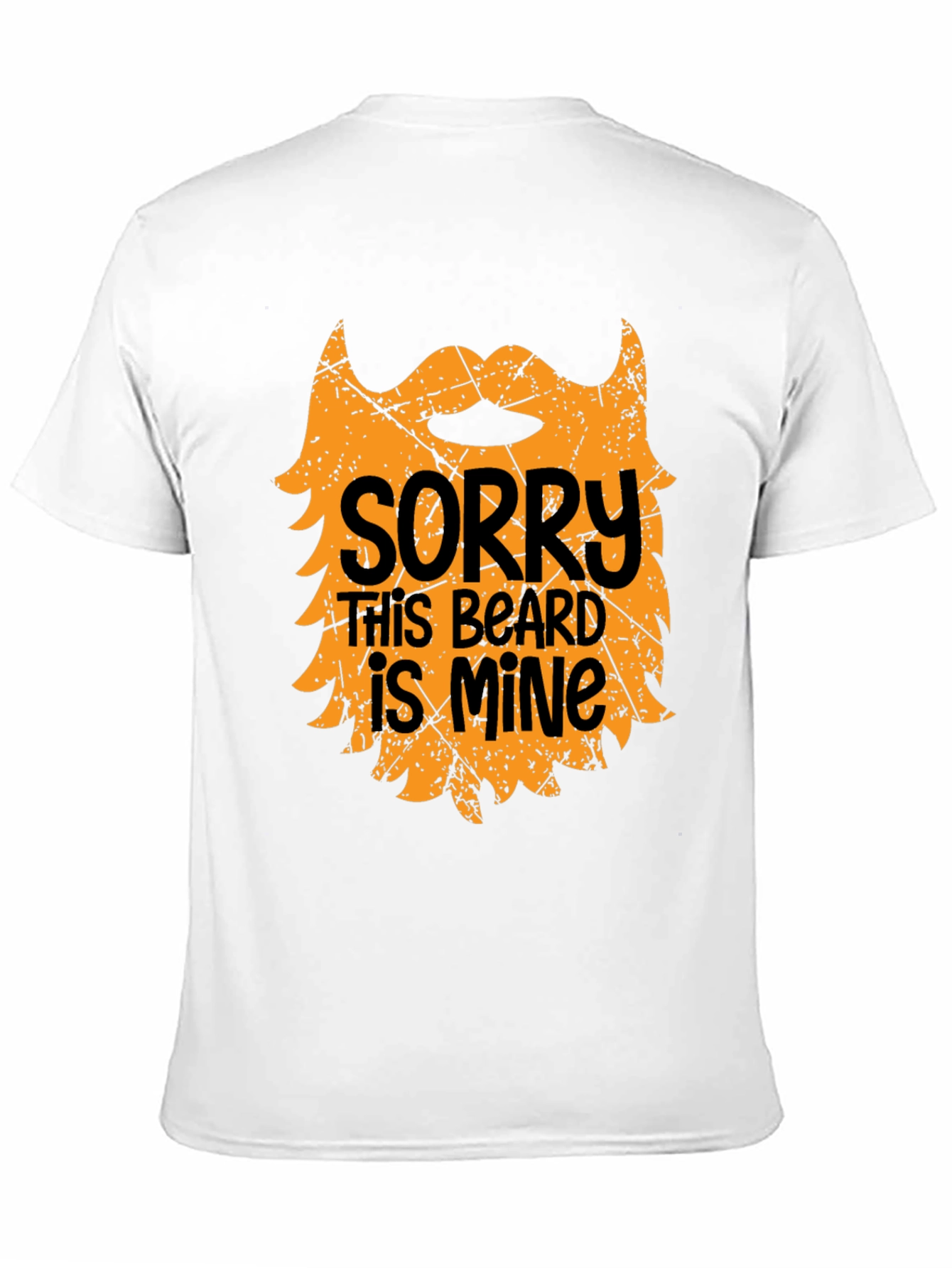Black Sorry This Beard is Mine Black Graphic Tee view 11