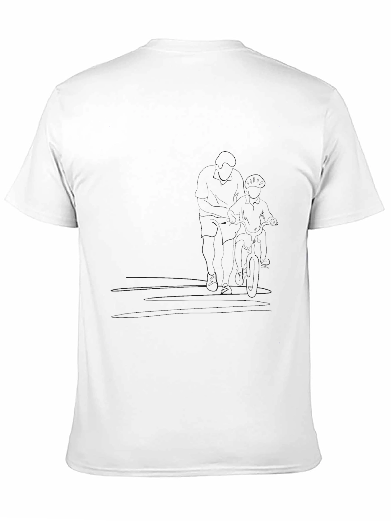 Black Men's Classic Black Short Sleeve T-Shirt view 11