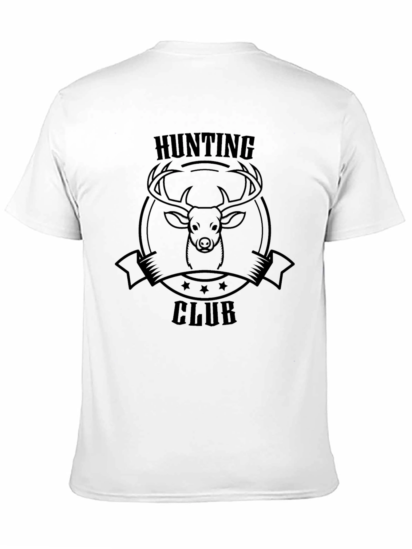 Black Hunting Club T-Shirt - Deer Graphic Tee view 11