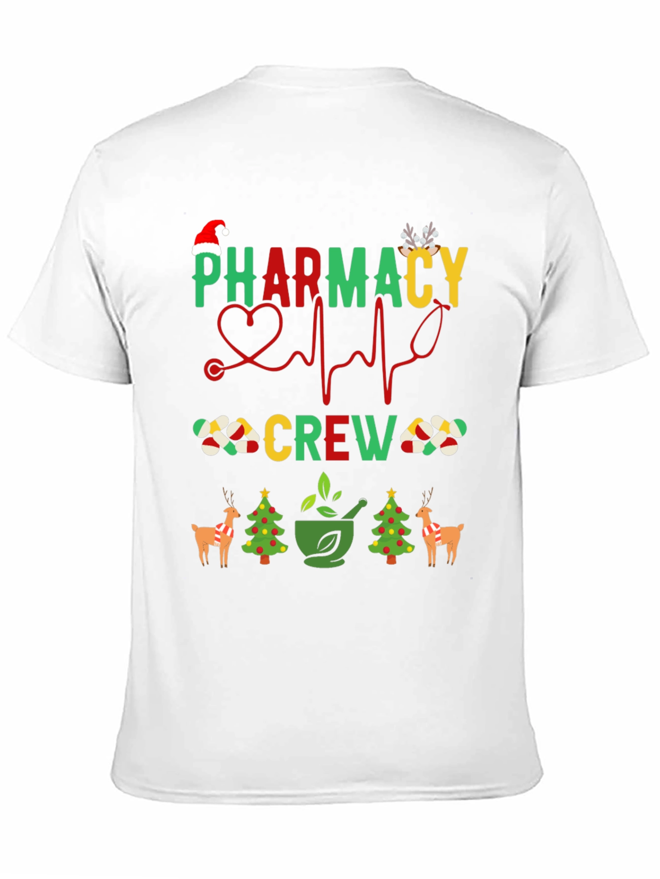 Black Pharmacy Crew Christmas T-Shirt view 11