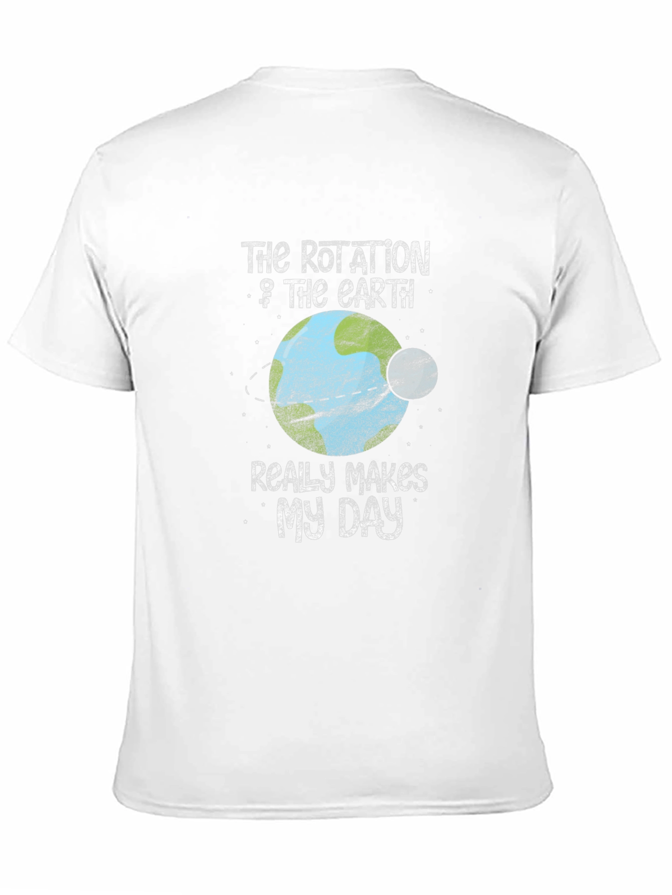 Black Rotation of The Earth Graphic Tee view 11