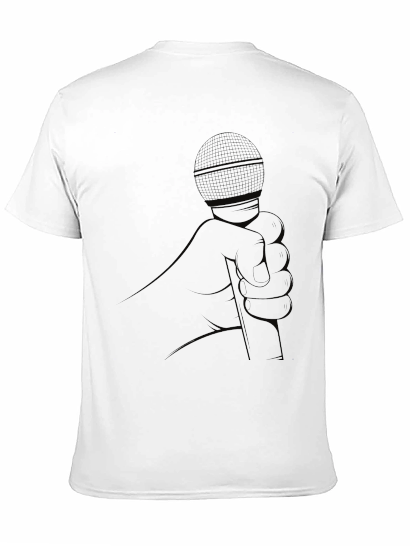 Black Black Microphone Graphic Tee - Stylish Menswear view 11