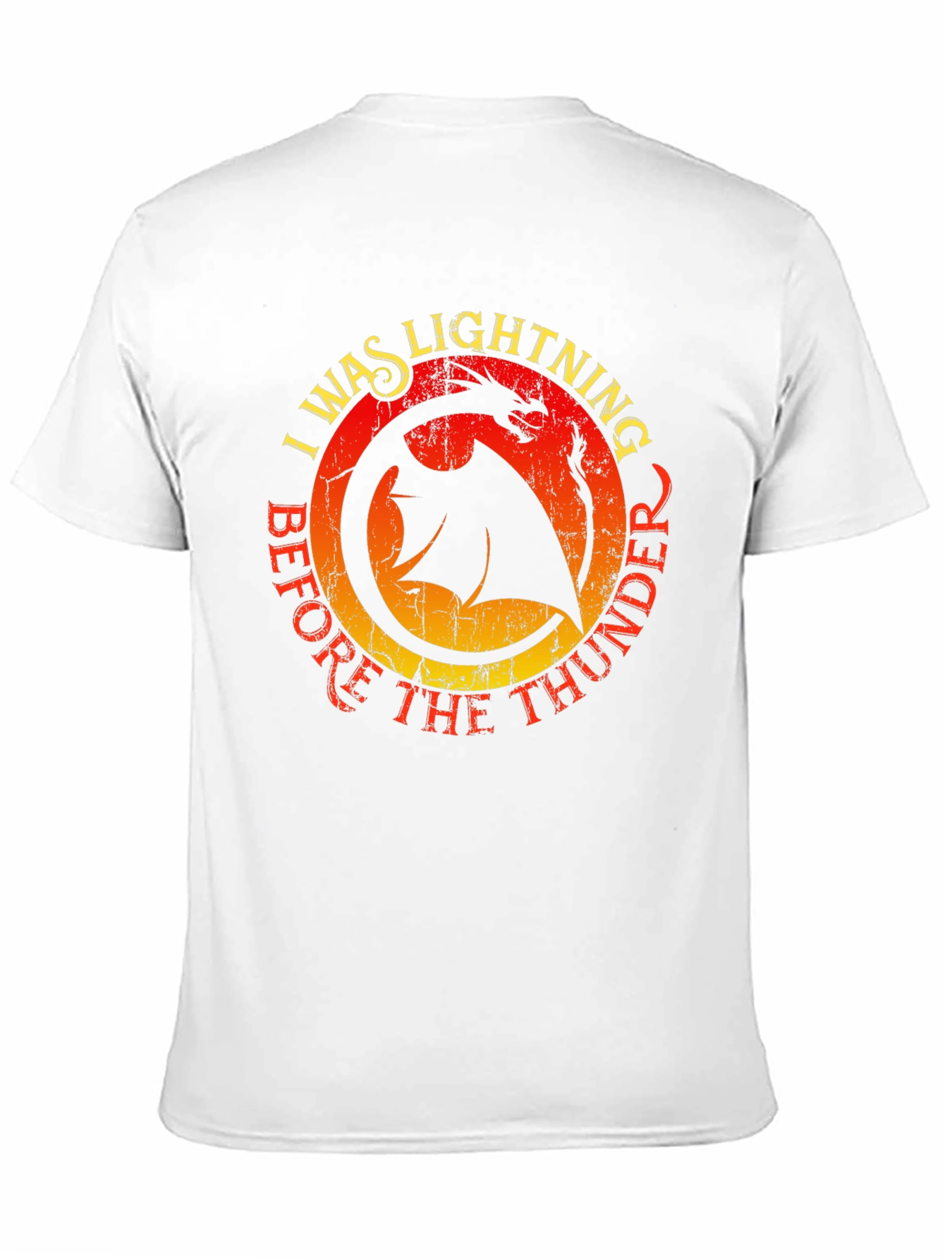 Black Dragon Lightning Thunder Graphic Tee view 11