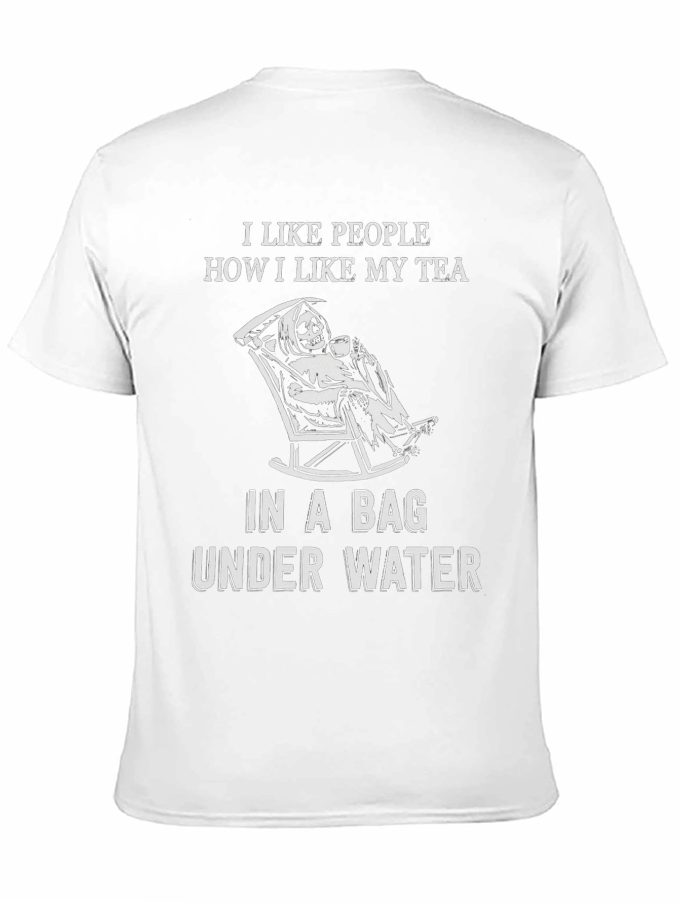 Black Humorous "I Like People" Graphic Tee view 11