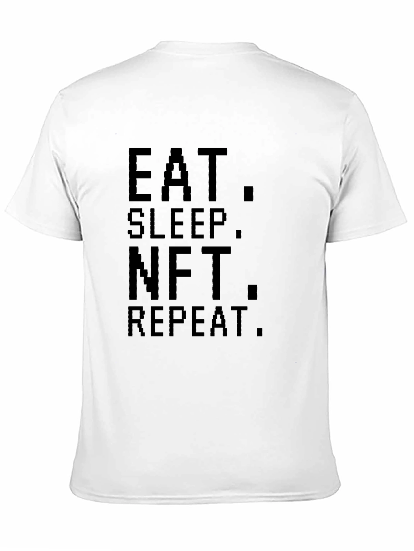 Black Eat Sleep NFT Repeat T-Shirt view 11