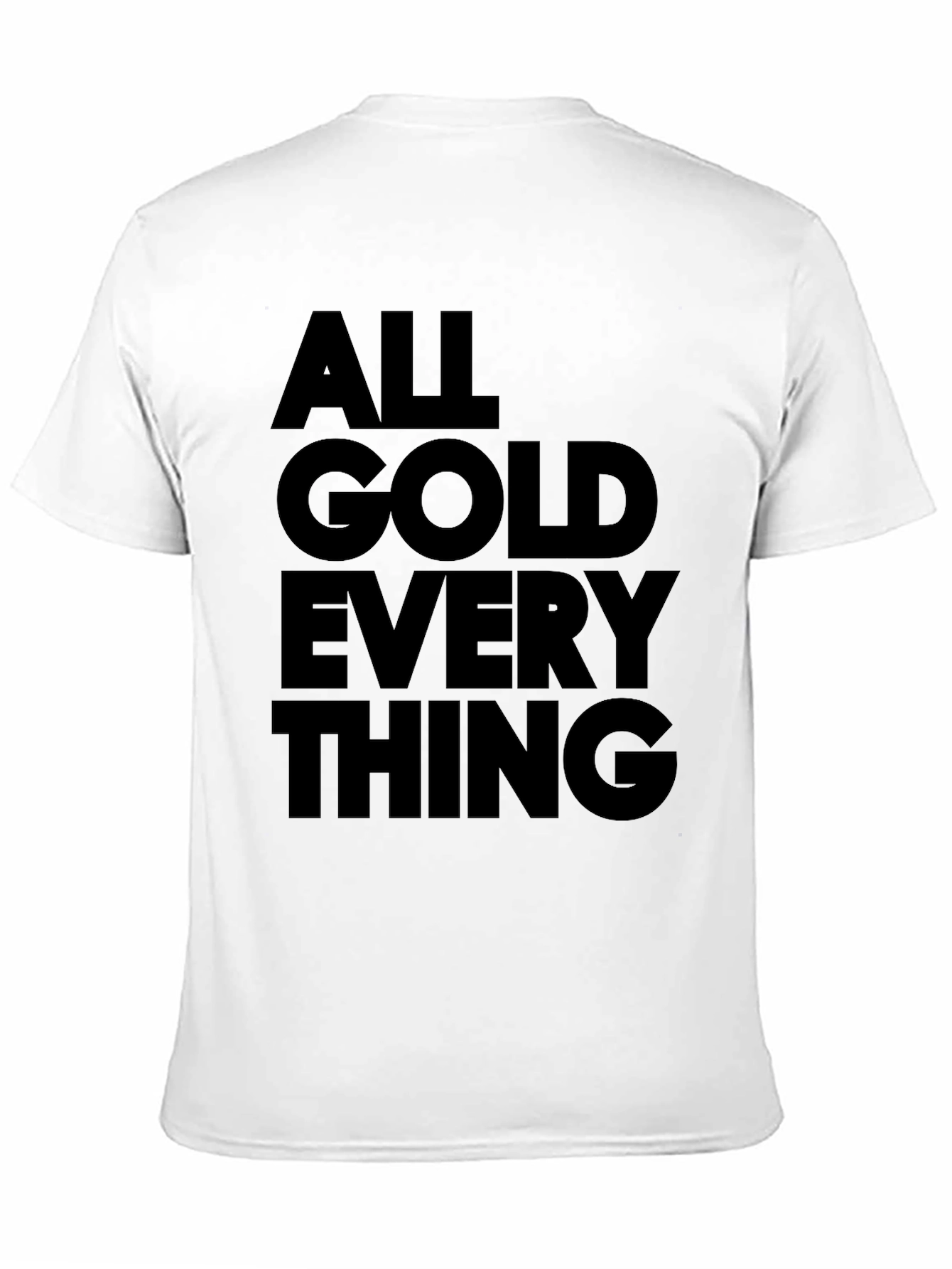 Black All Gold Everything Graphic Tee - Black view 11