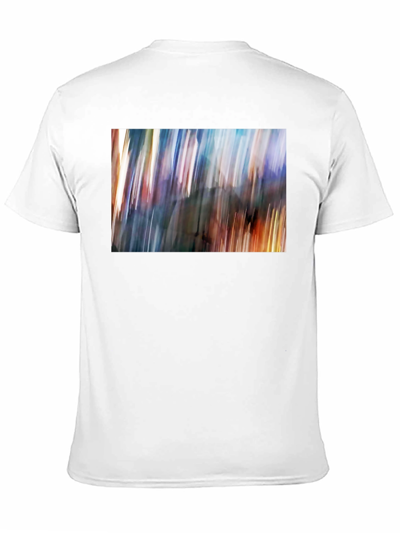 Black Abstract Blur Art Print Black T-Shirt view 11