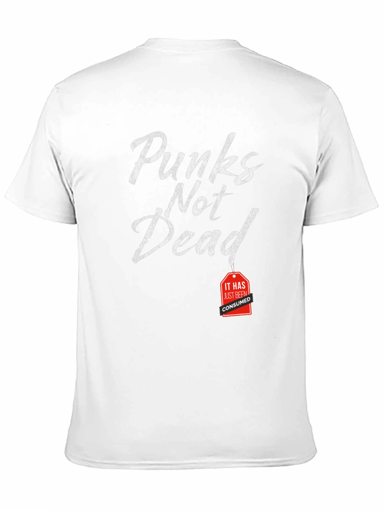 Black Punkn's Not Dead Funny Graphic Tee view 11