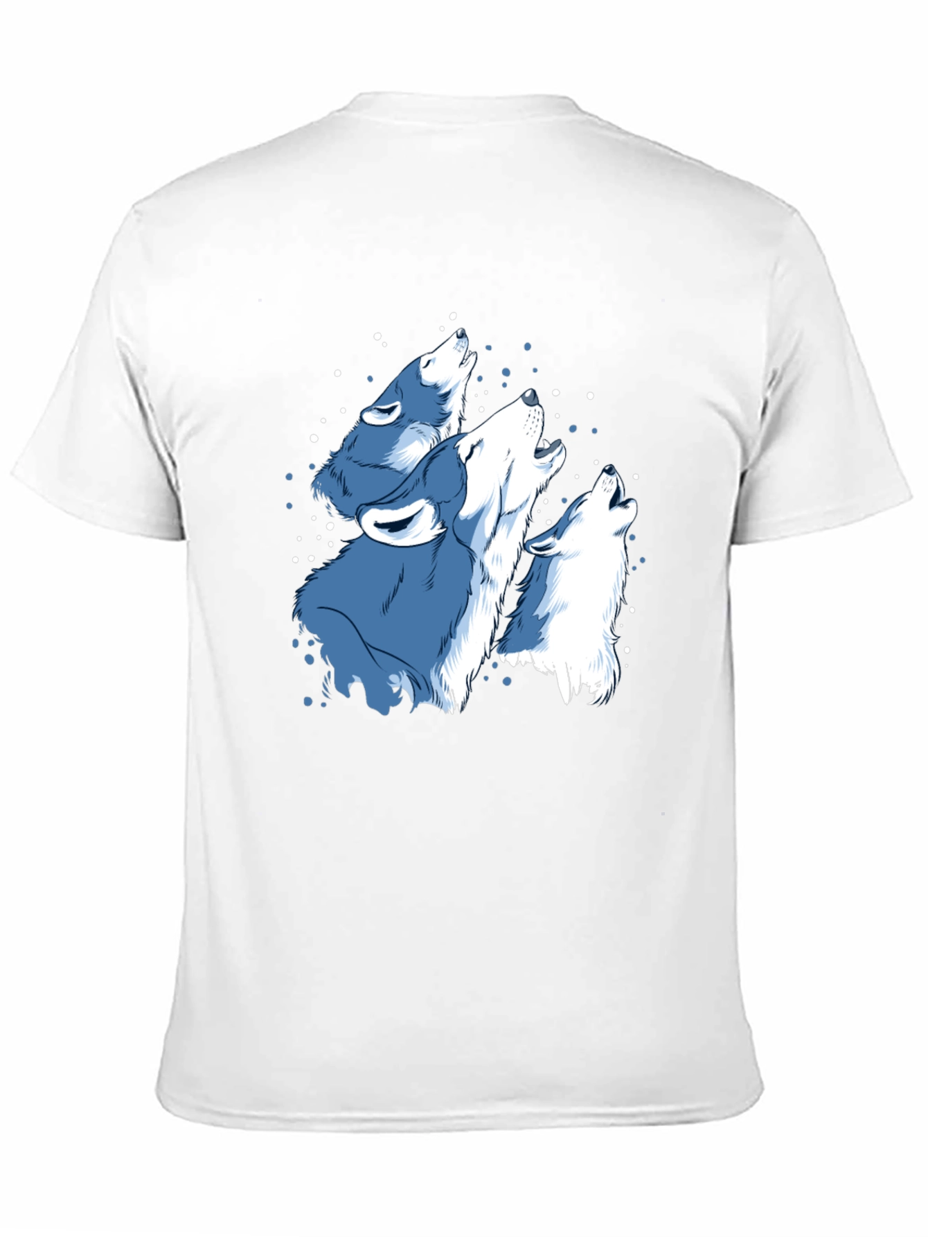 Black Men's Black Wolf Pack Graphic T-Shirt view 11