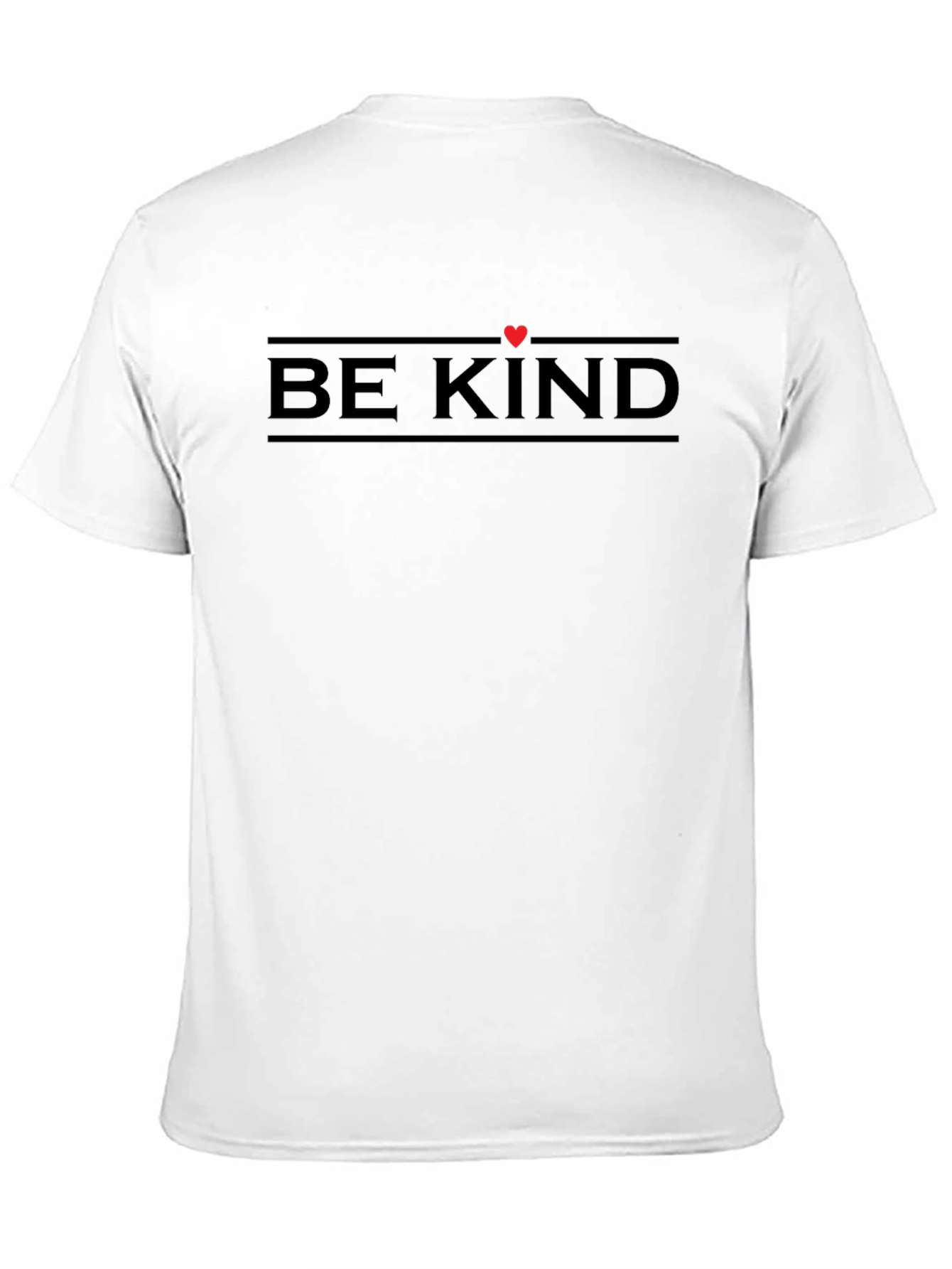Black Be Kind T-Shirt - Soft Cotton Crew Neck Tee view 11