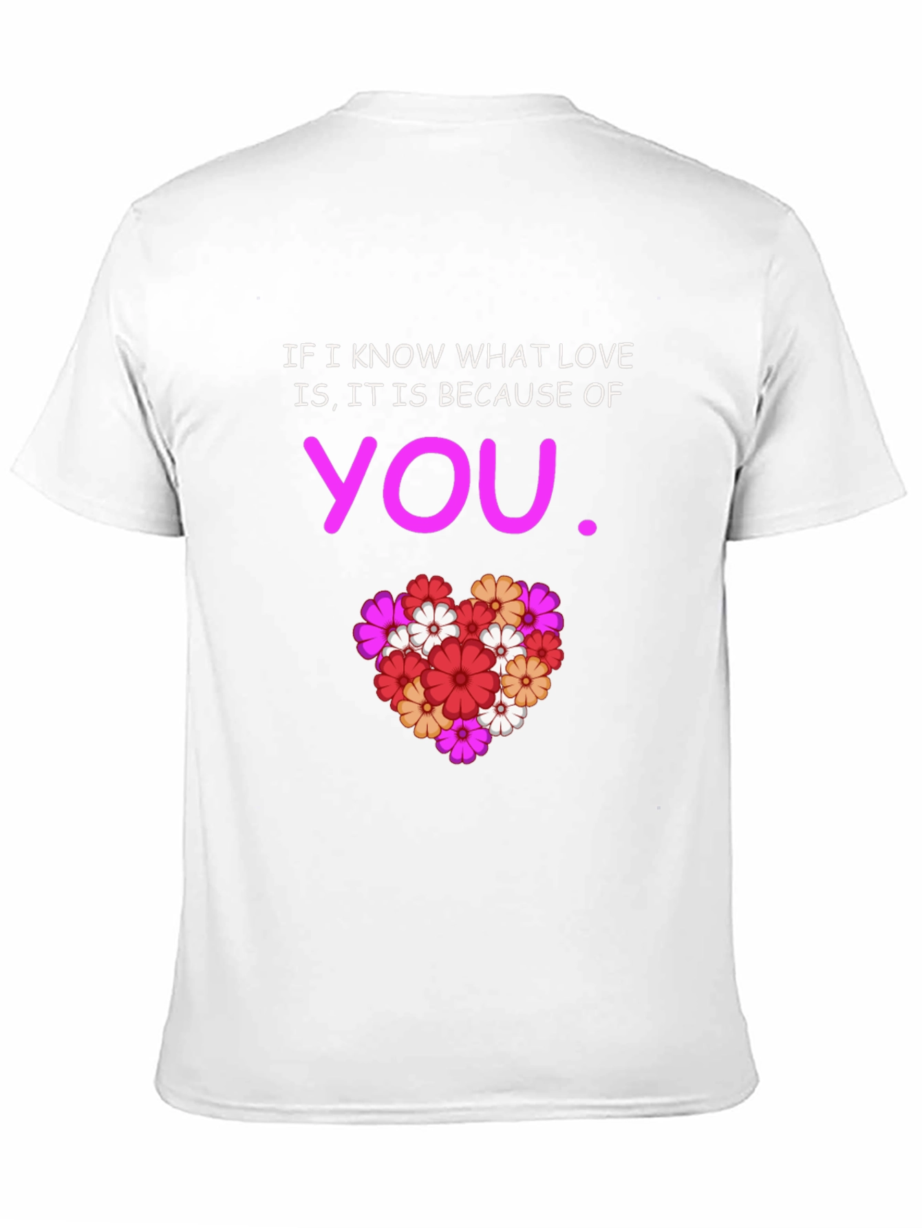 Black Love is You T-Shirt - Floral Heart Graphic Tee view 11