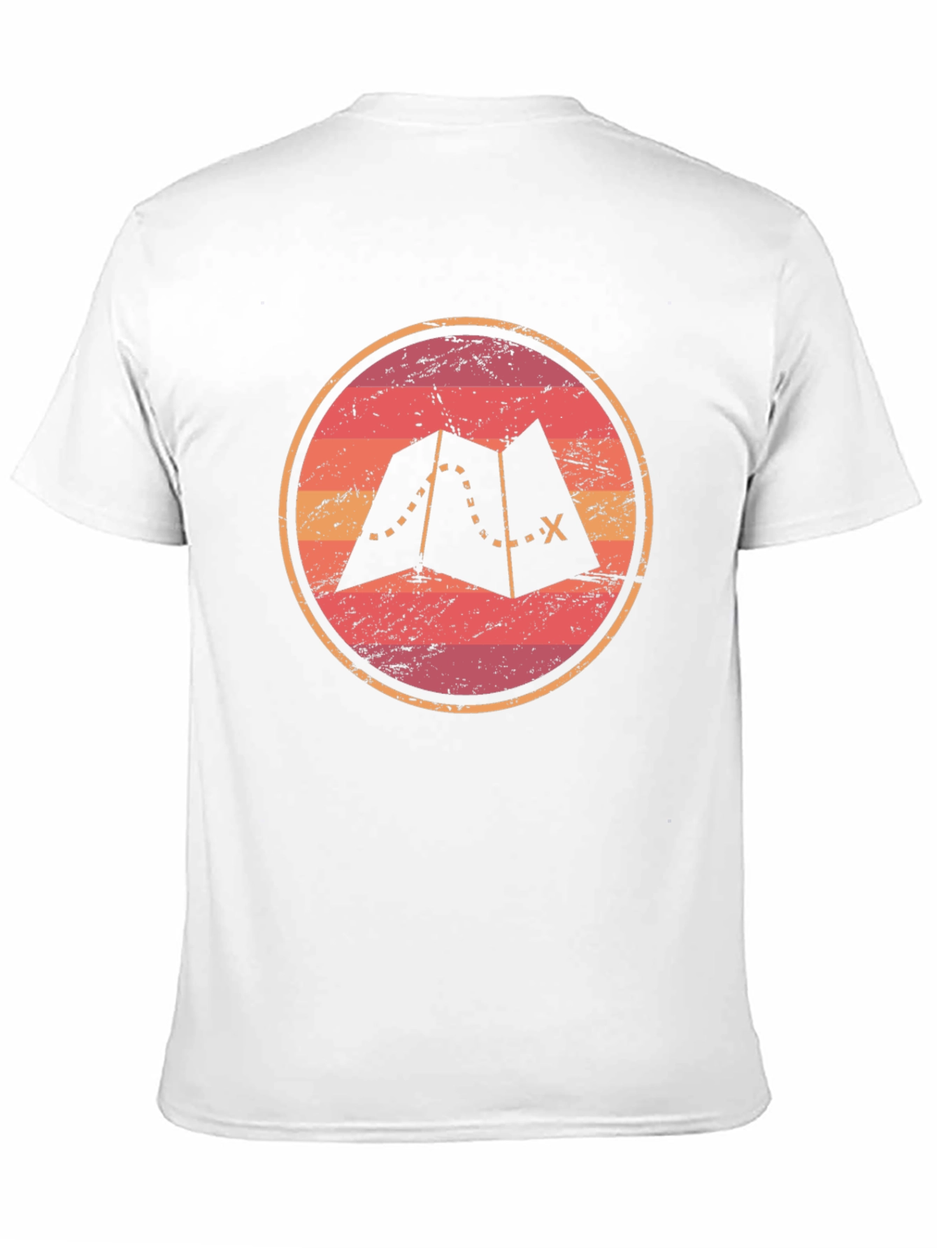 Black Adventure Map Graphic Tee - Unisex Soft Black T-Shirt view 11