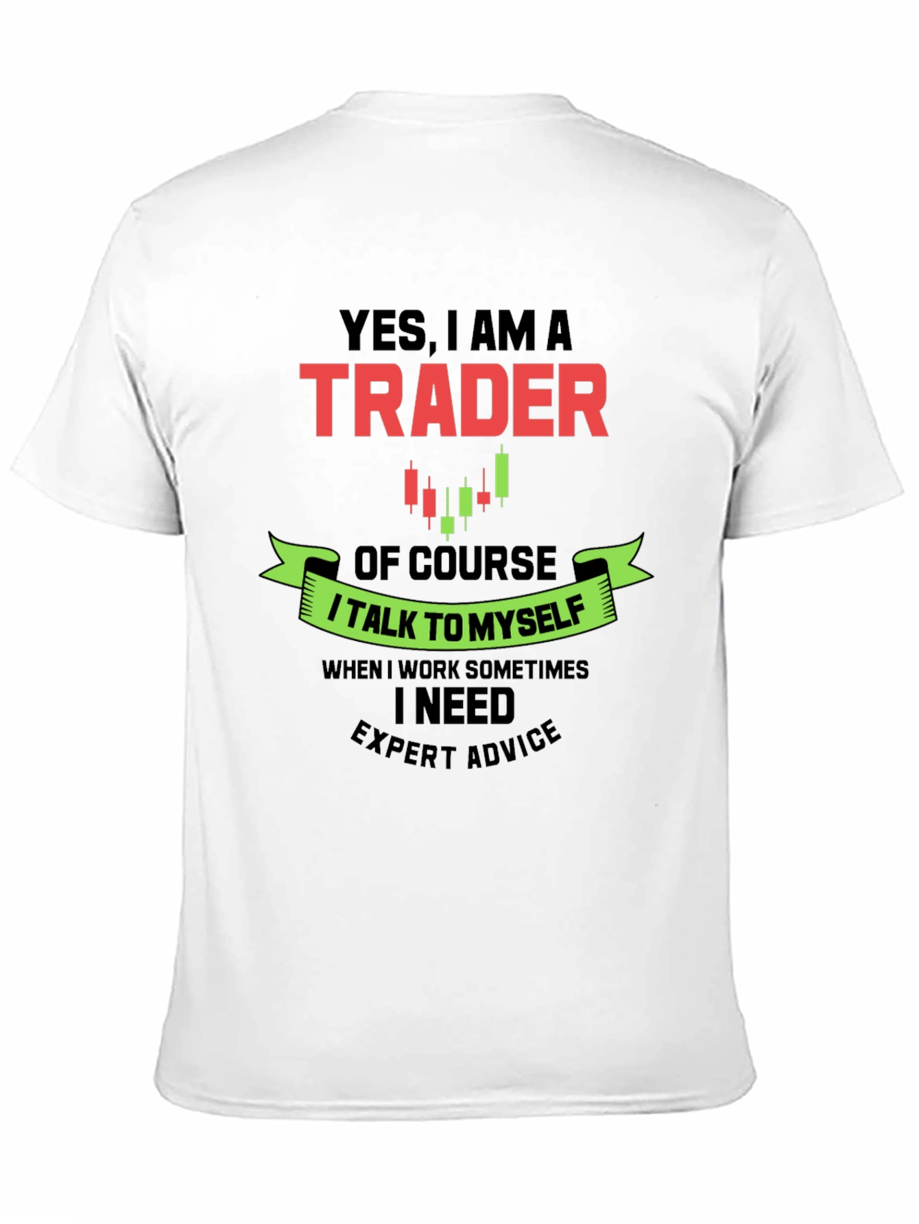 Black Trader Graphic Tee - Expert Advice T-Shirt view 11
