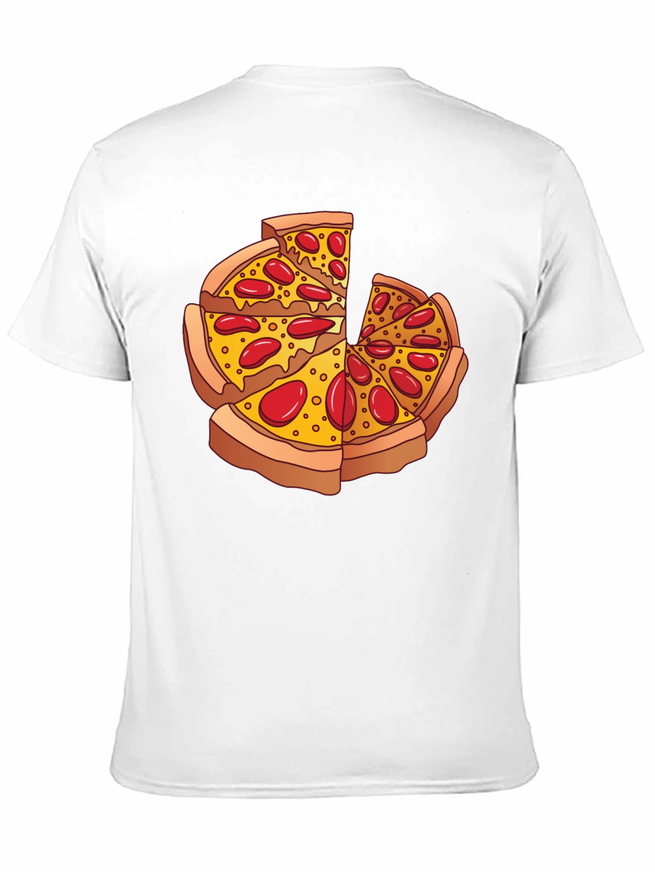 Black Pizza Slice Graphic Black T-Shirt view 11