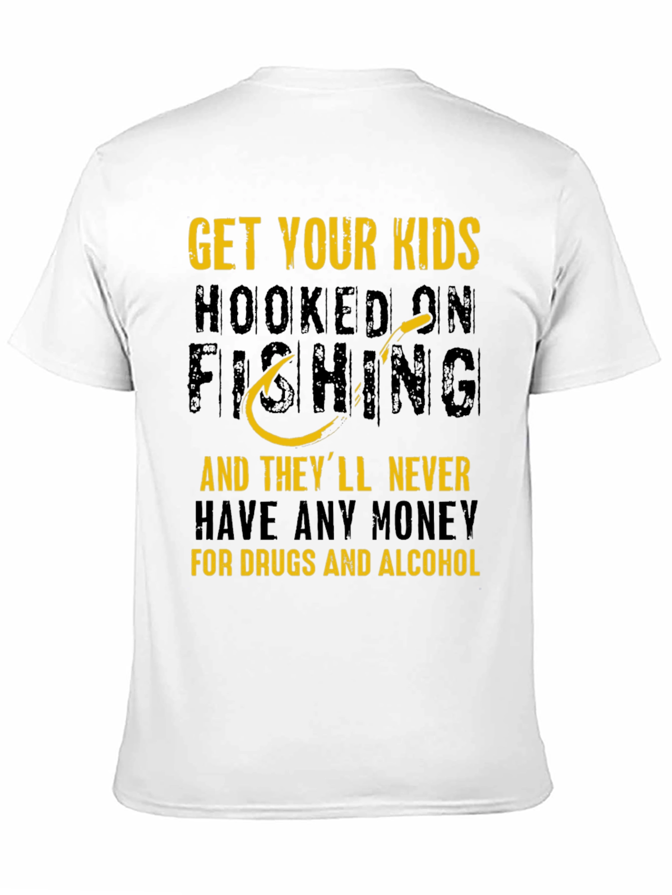 Black Get Your Kids Hooked On Fishing T-Shirt view 11