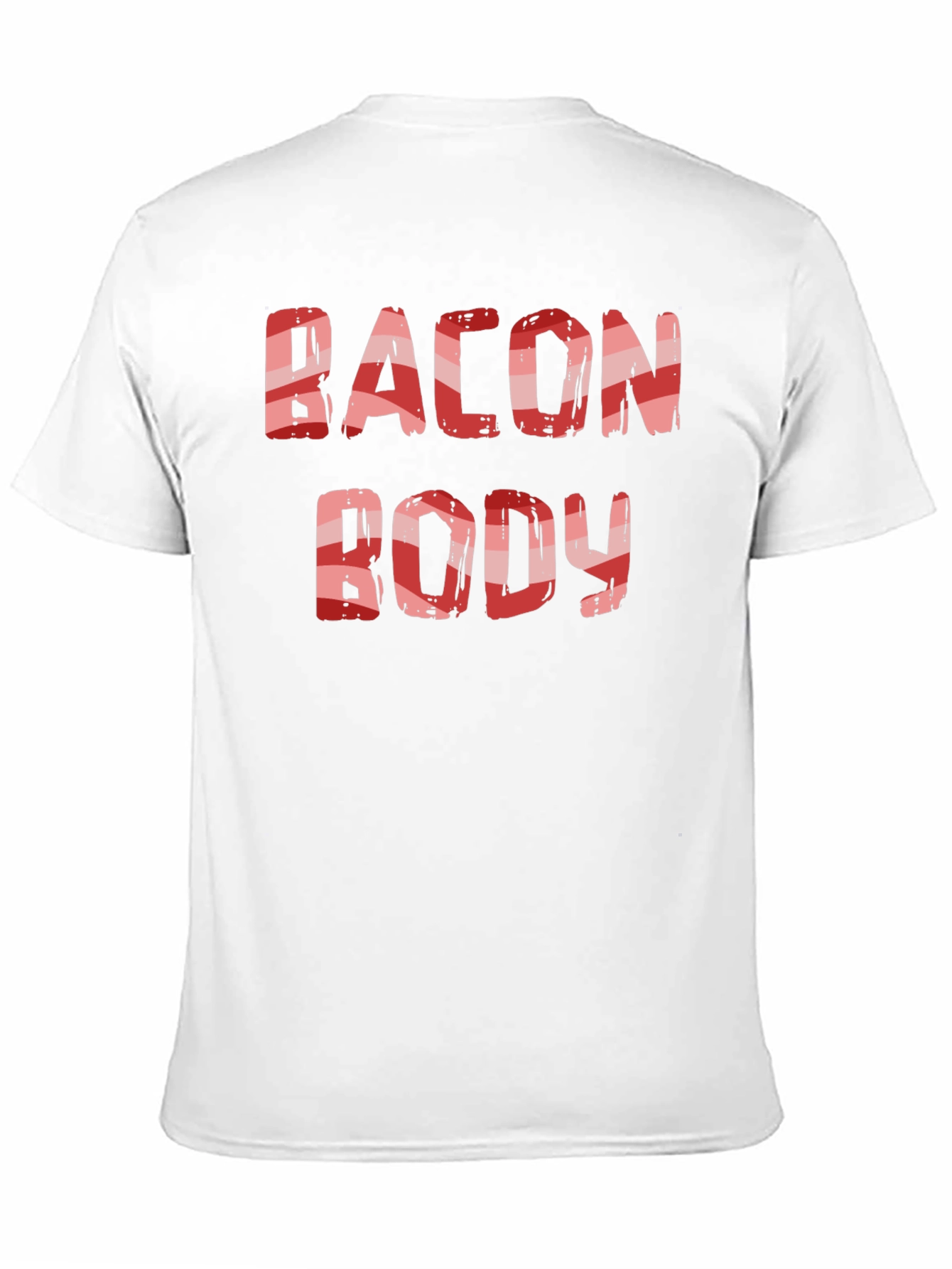 Black Bacon Body T-Shirt Funny Foodie Tee view 11