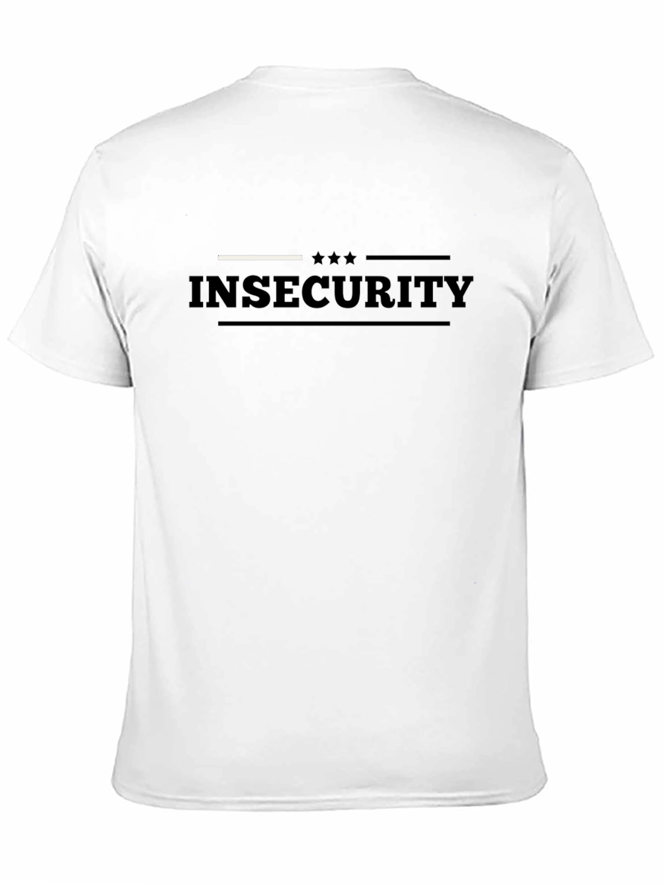 Black Insecurity Graphic Tee - Trendy Casual T-Shirt view 11