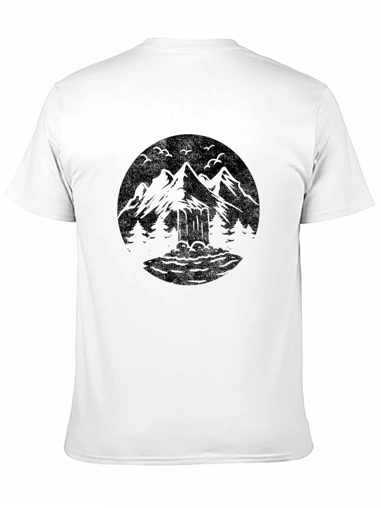 Black Mountain Graphic Black Crew Neck T-Shirt view 11