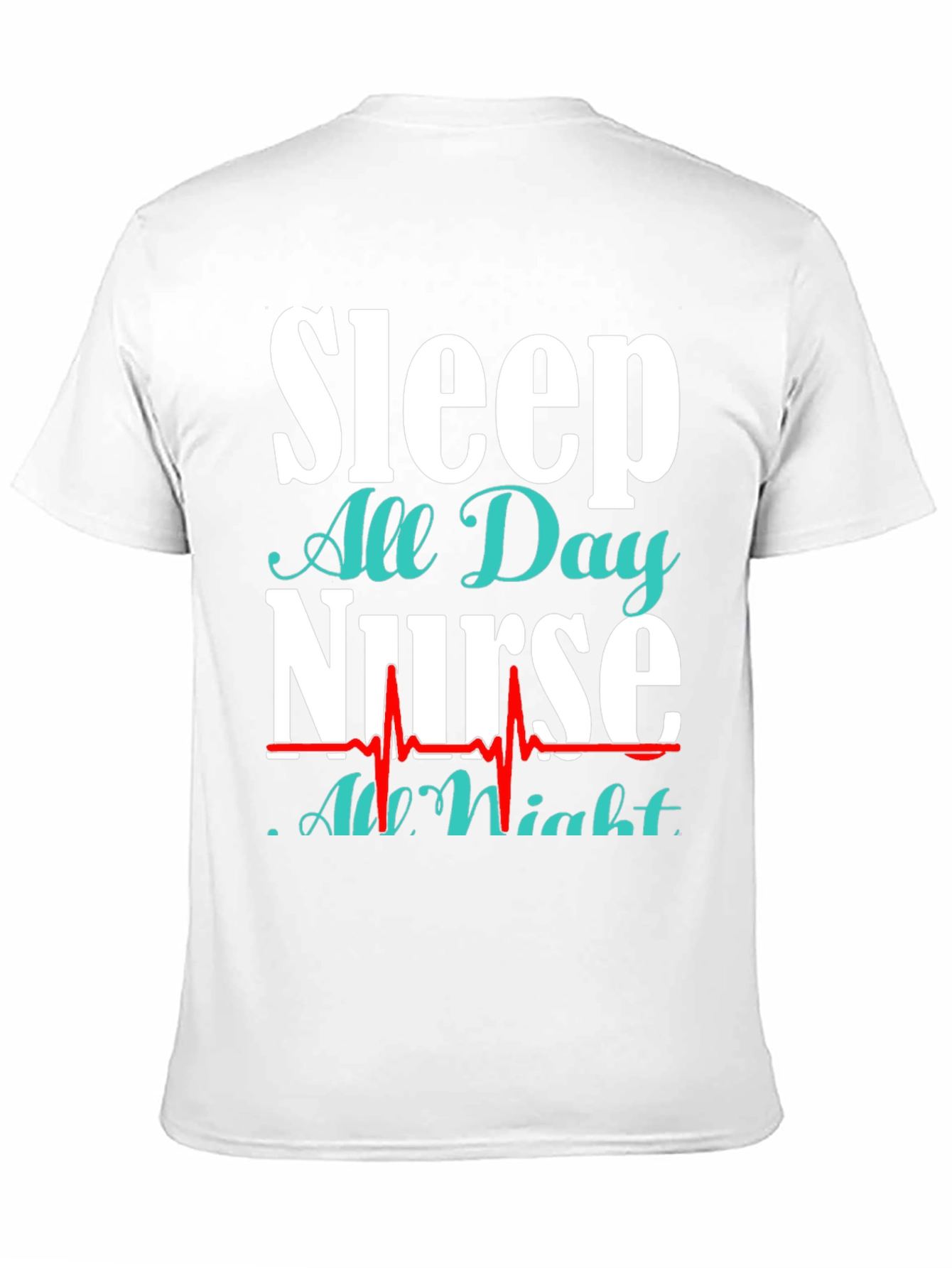 Black Sleep All Day Nurse T-Shirt view 11