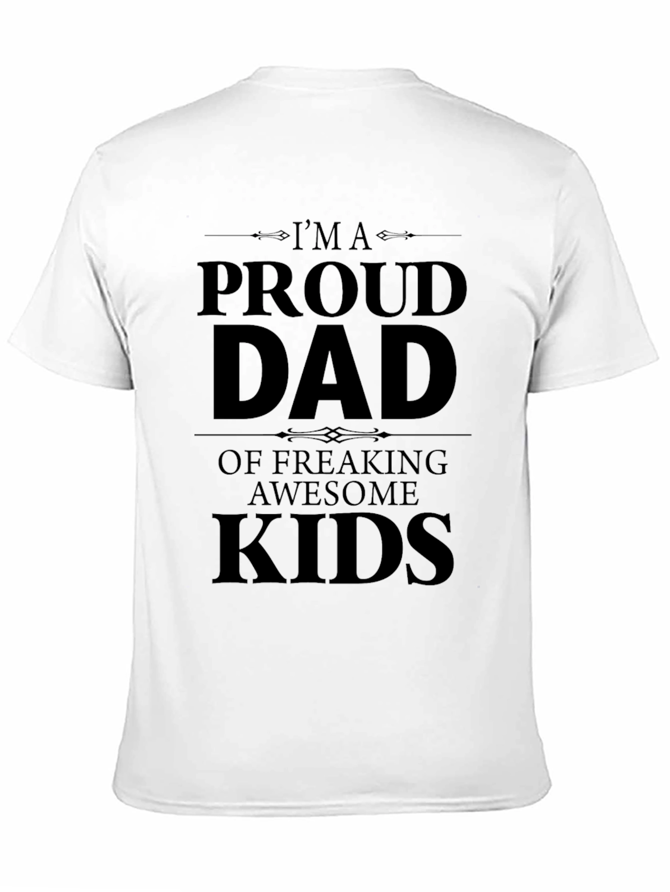 Black Proud Dad Graphic Tee - Black view 11