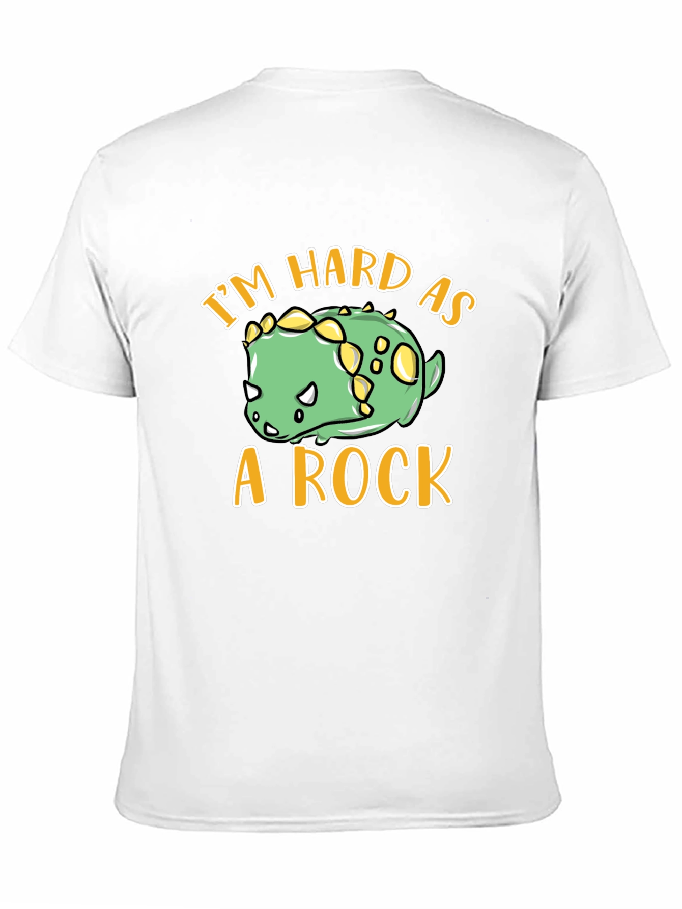 Black I'm Hard As A Rock Dino T-Shirt view 11