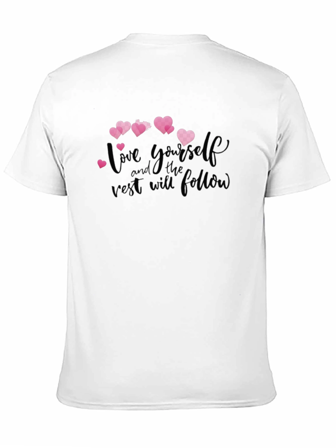Black Love Yourself Graphic T-Shirt view 11