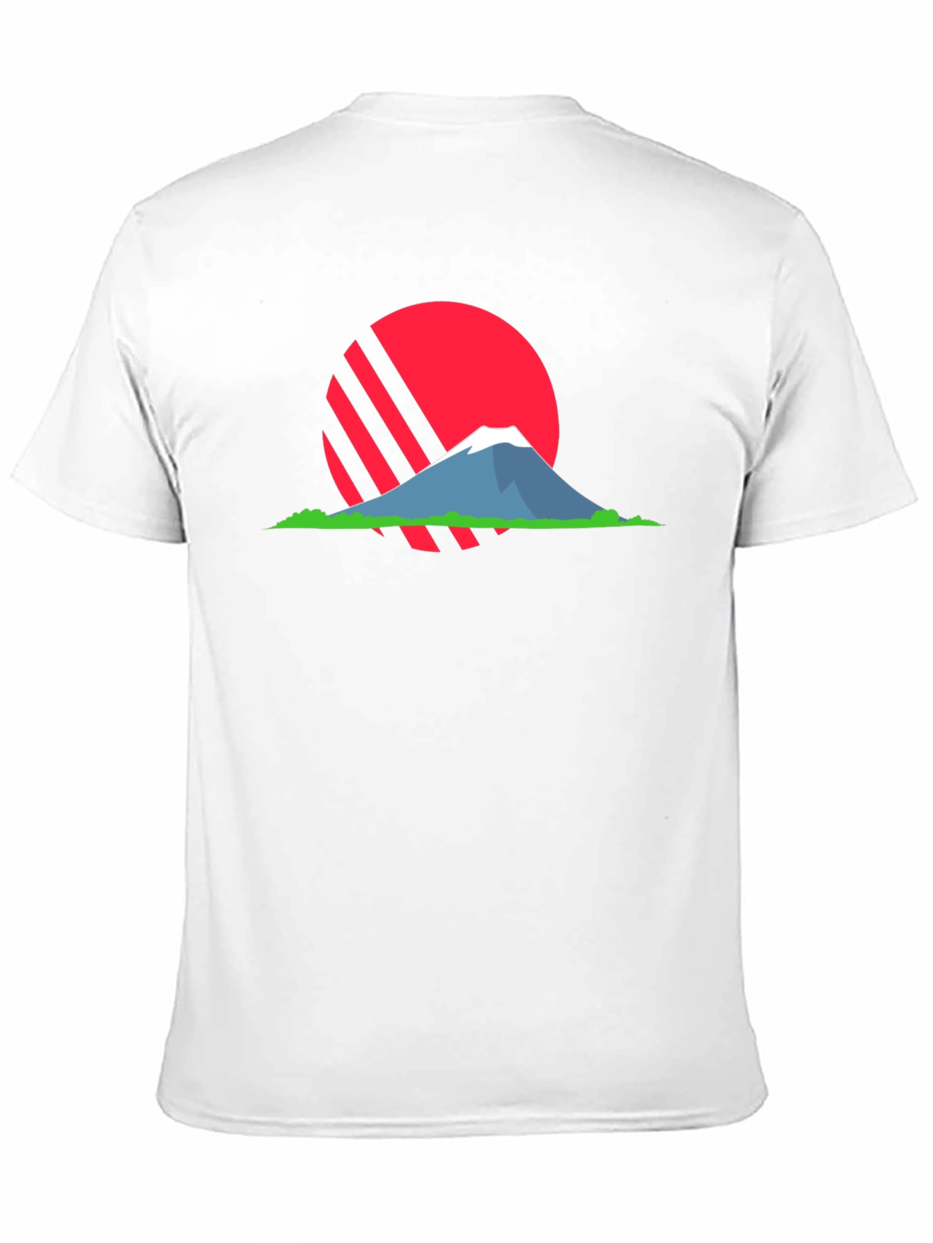 Black Sunset Mountain Graphic T-Shirt view 11