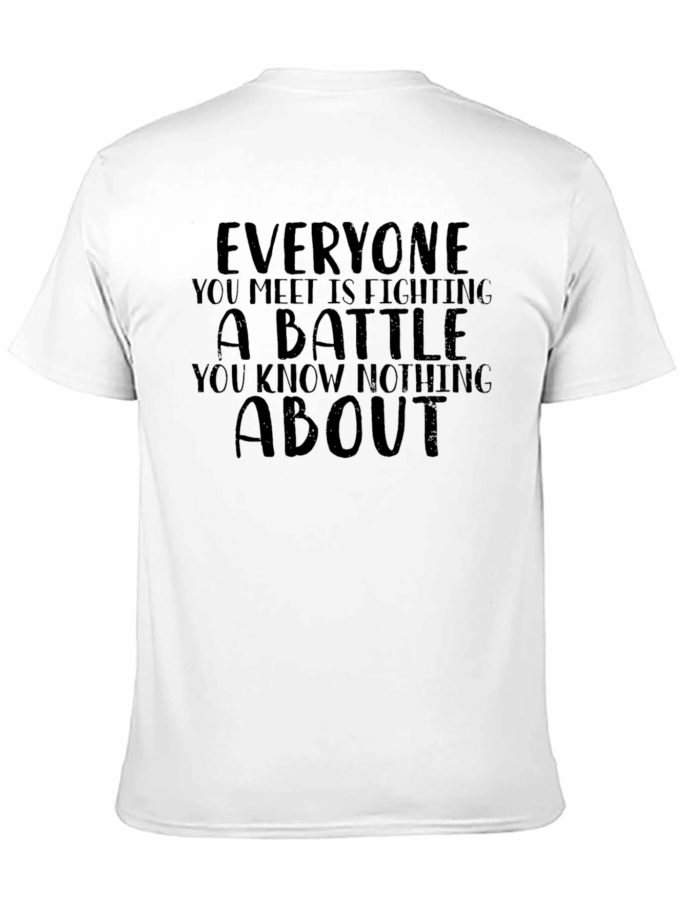 Black Everyone You Meet Black Graphic Tee view 11