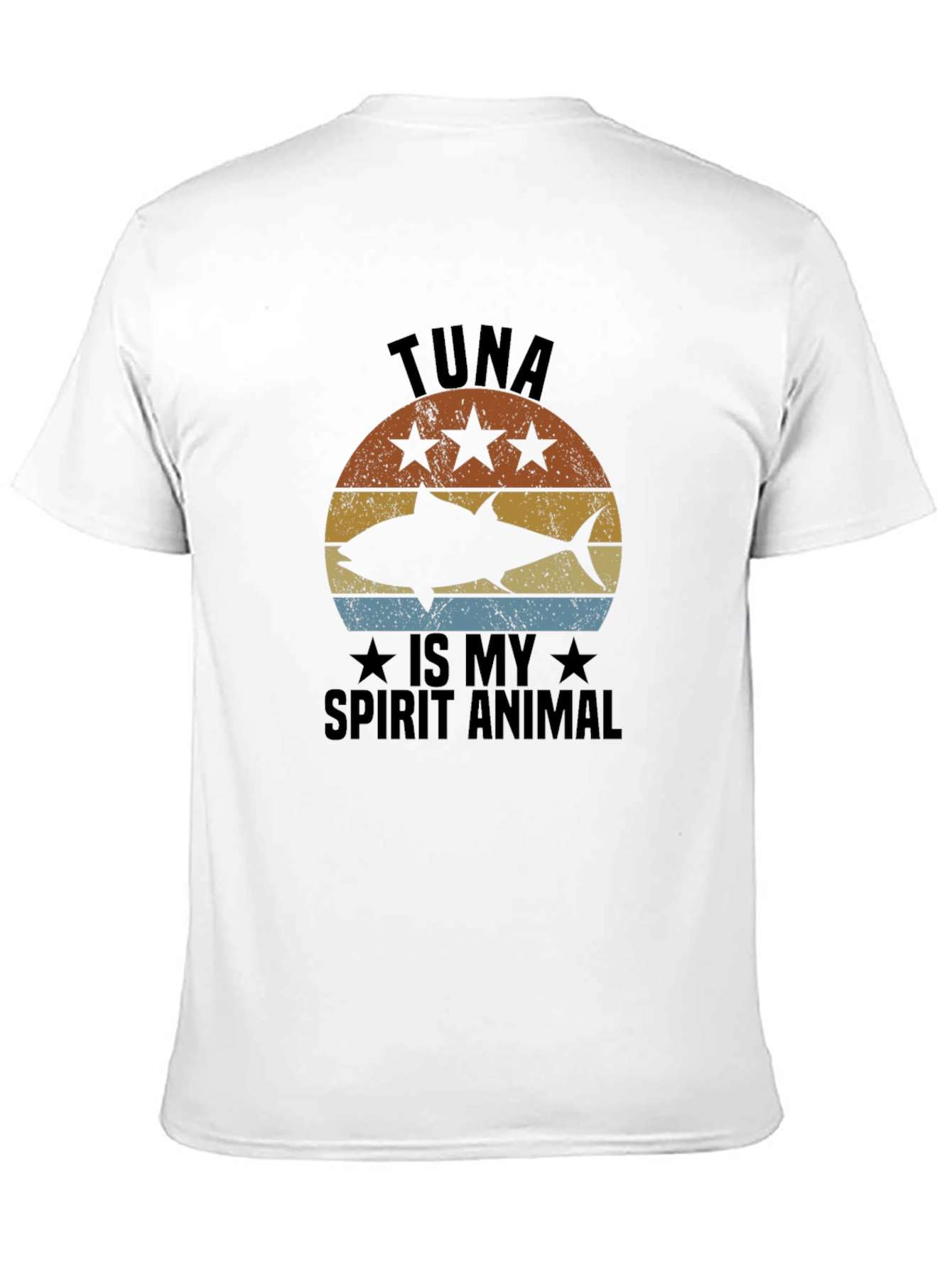 Black Tuna Is My Spirit Animal Black T-Shirt view 11